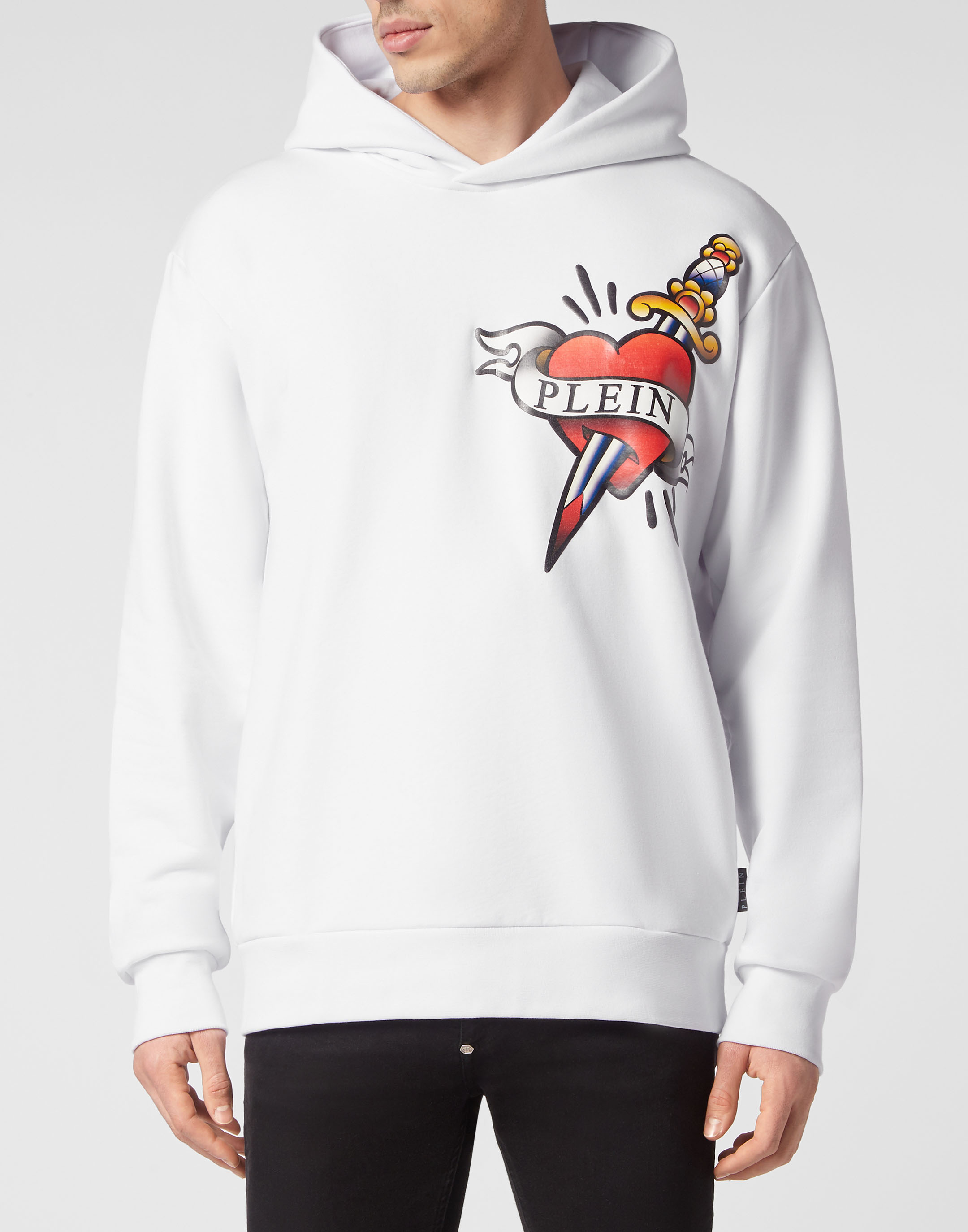 パーカー・フーディ Philipp Plein Tone-On-Tone Logo Patch Hoodie With Practical PAAC-MJB2415-PJO002N_02_m.jpg