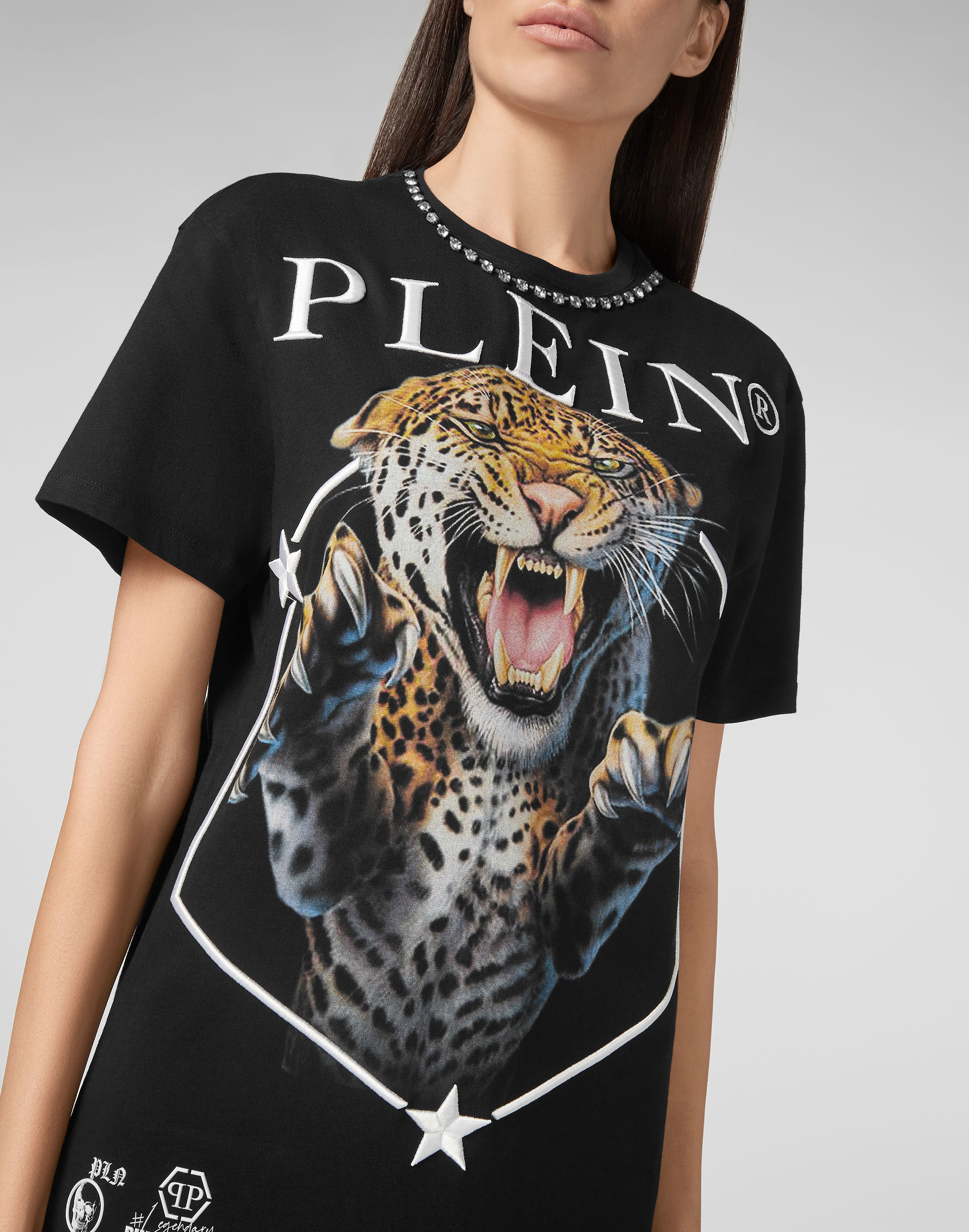 Jood bladzijde Incarijk T-shirt Round Neck SS Tiger | Philipp Plein Outlet