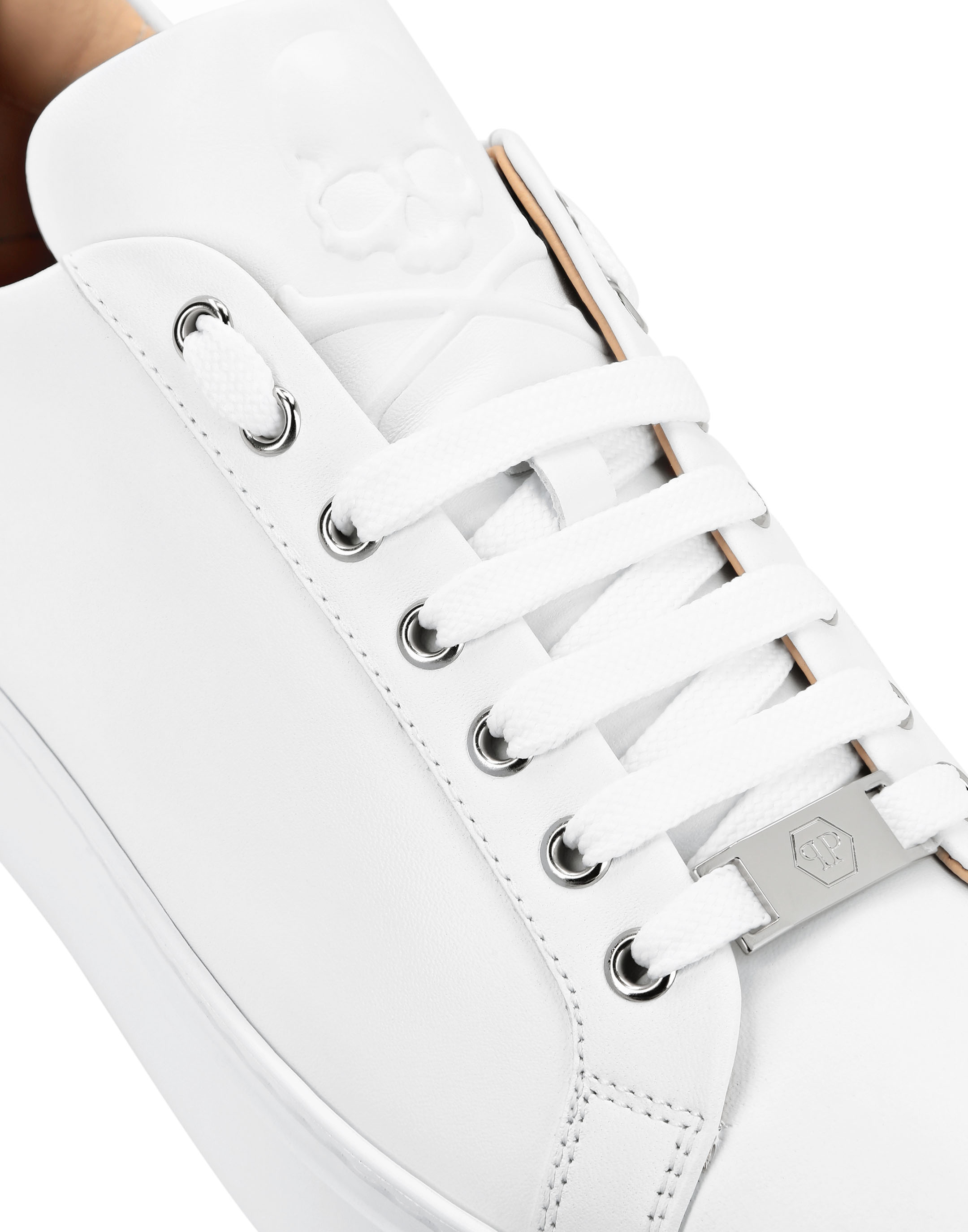 Philipp Plein Skull&Bones Low-top Sneakers - White
