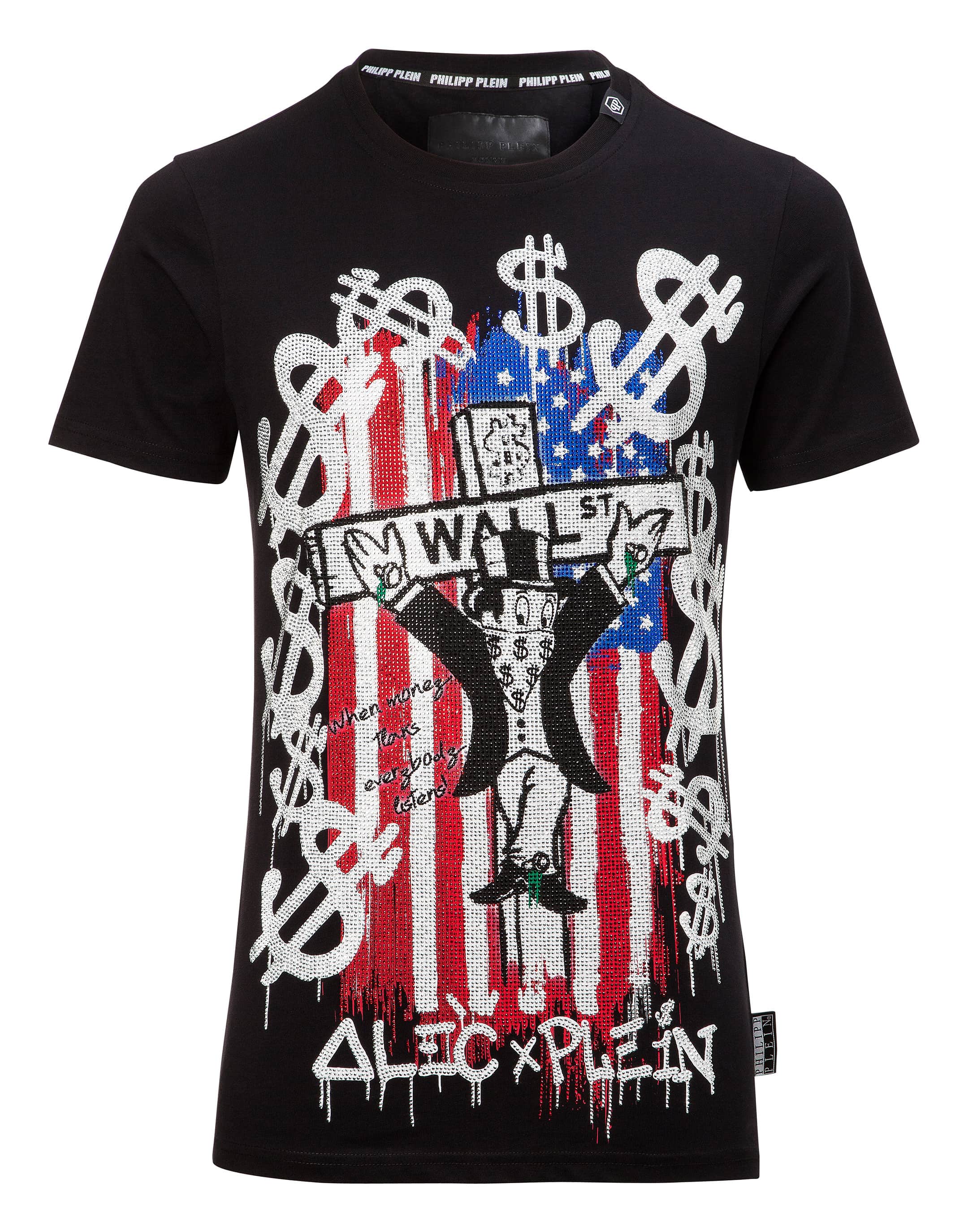 interior Alcalde Disparates T-shirt Round Neck SS "Monopoli A four " | Philipp Plein Outlet