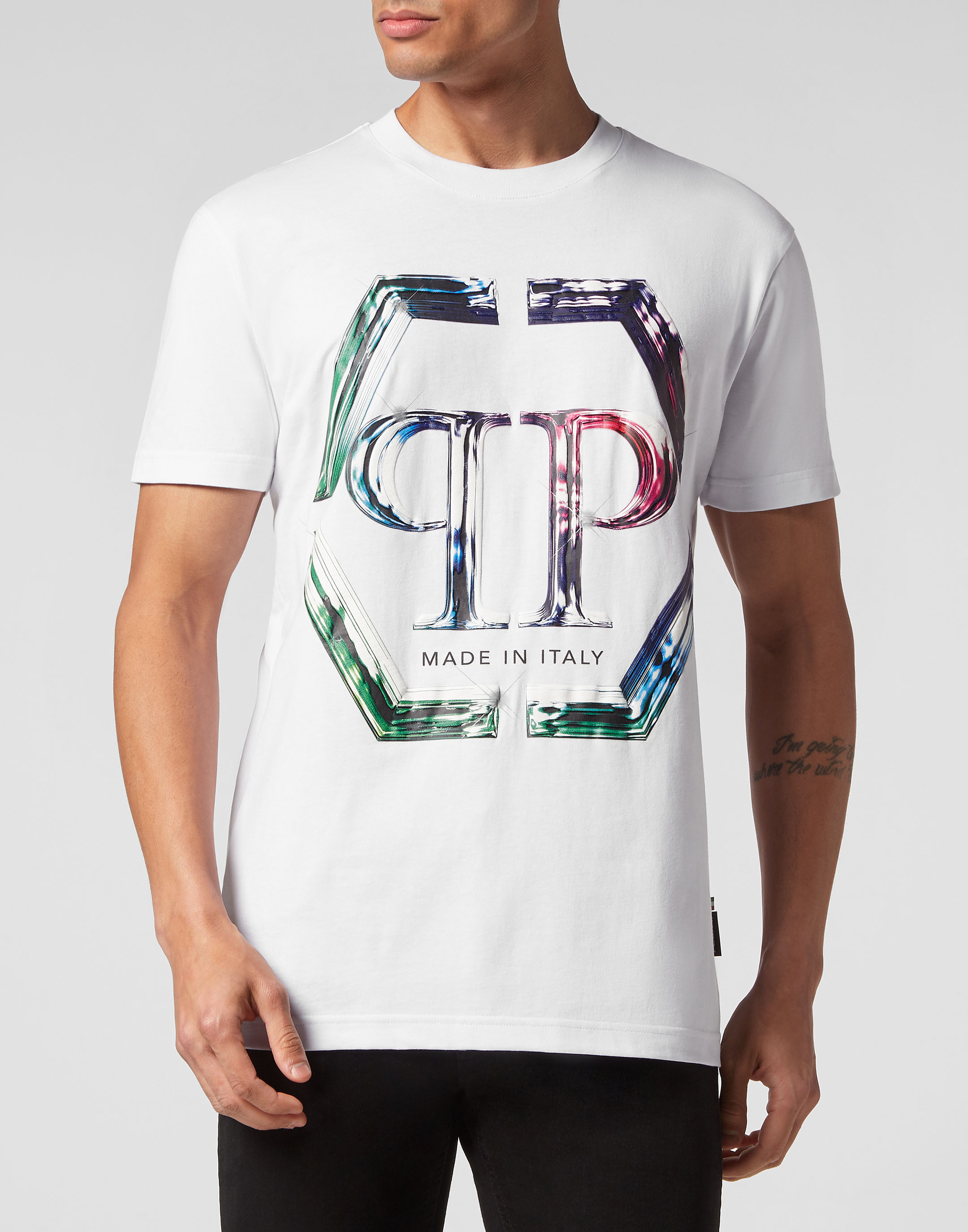 T-shirt Round Neck SS PP Glass | Philipp Plein Outlet