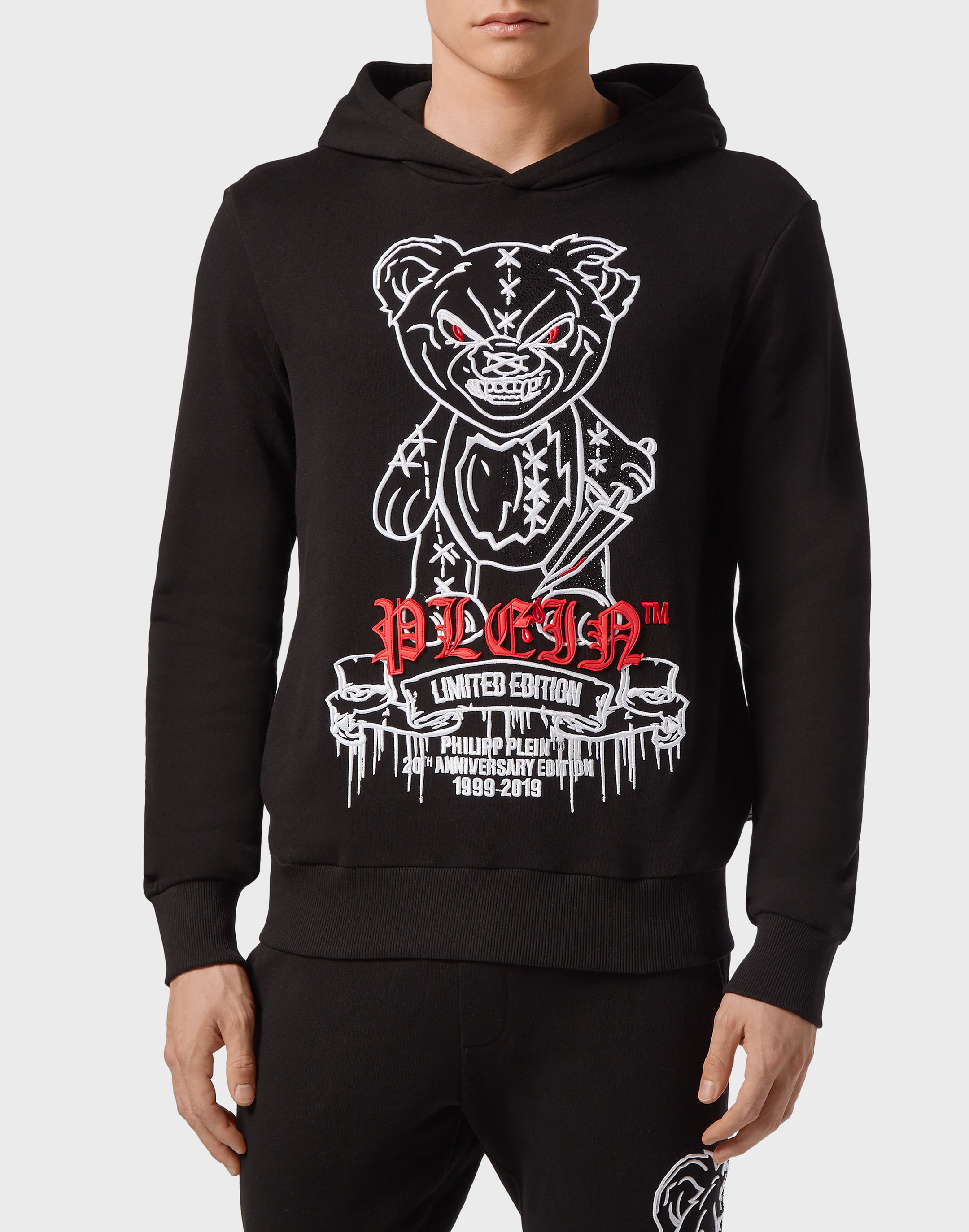Buy > philipp plein teddy bear hoodie > in stock