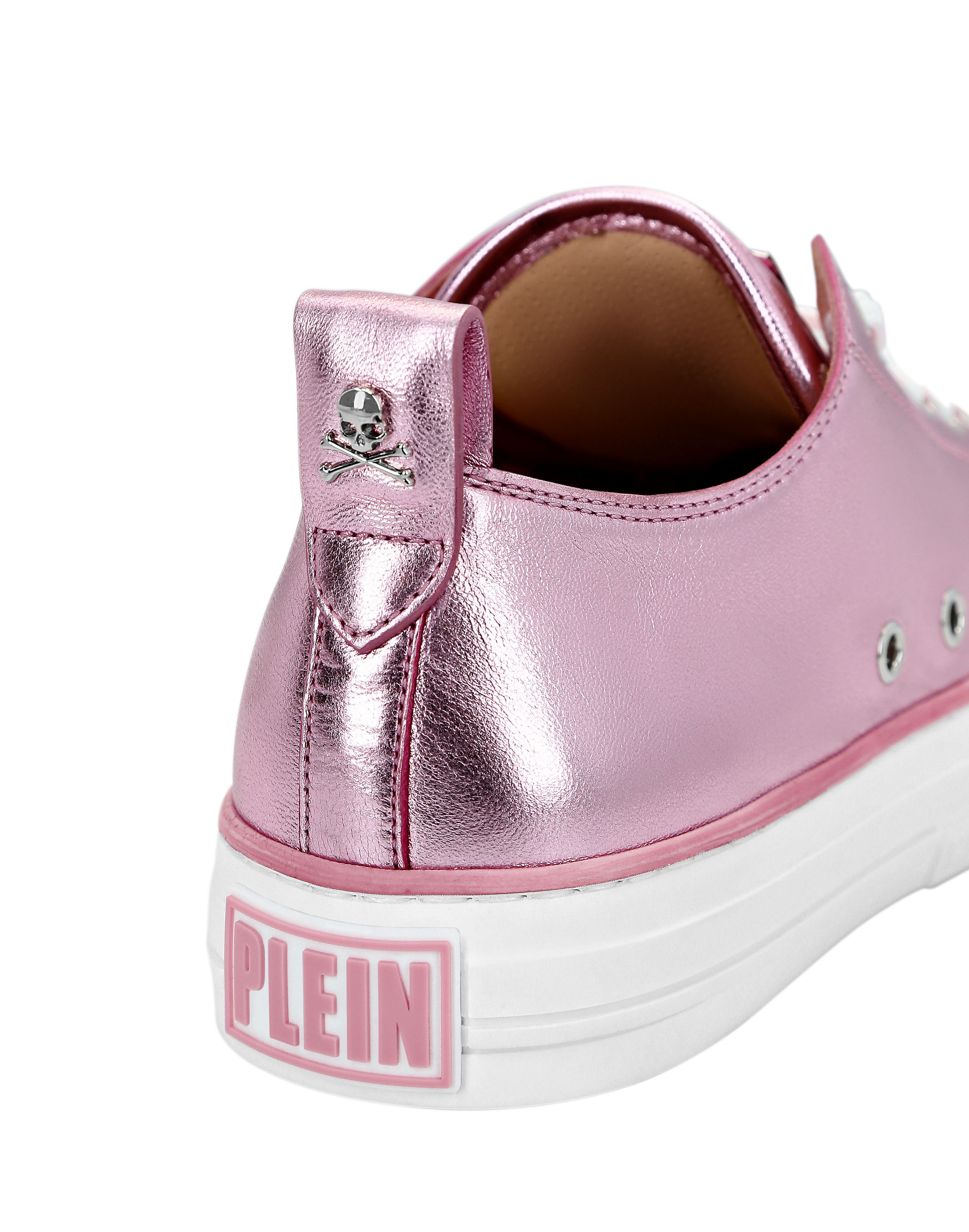 Laminated Leather Lo-Top Sneakers Megastar | Philipp Plein Outlet
