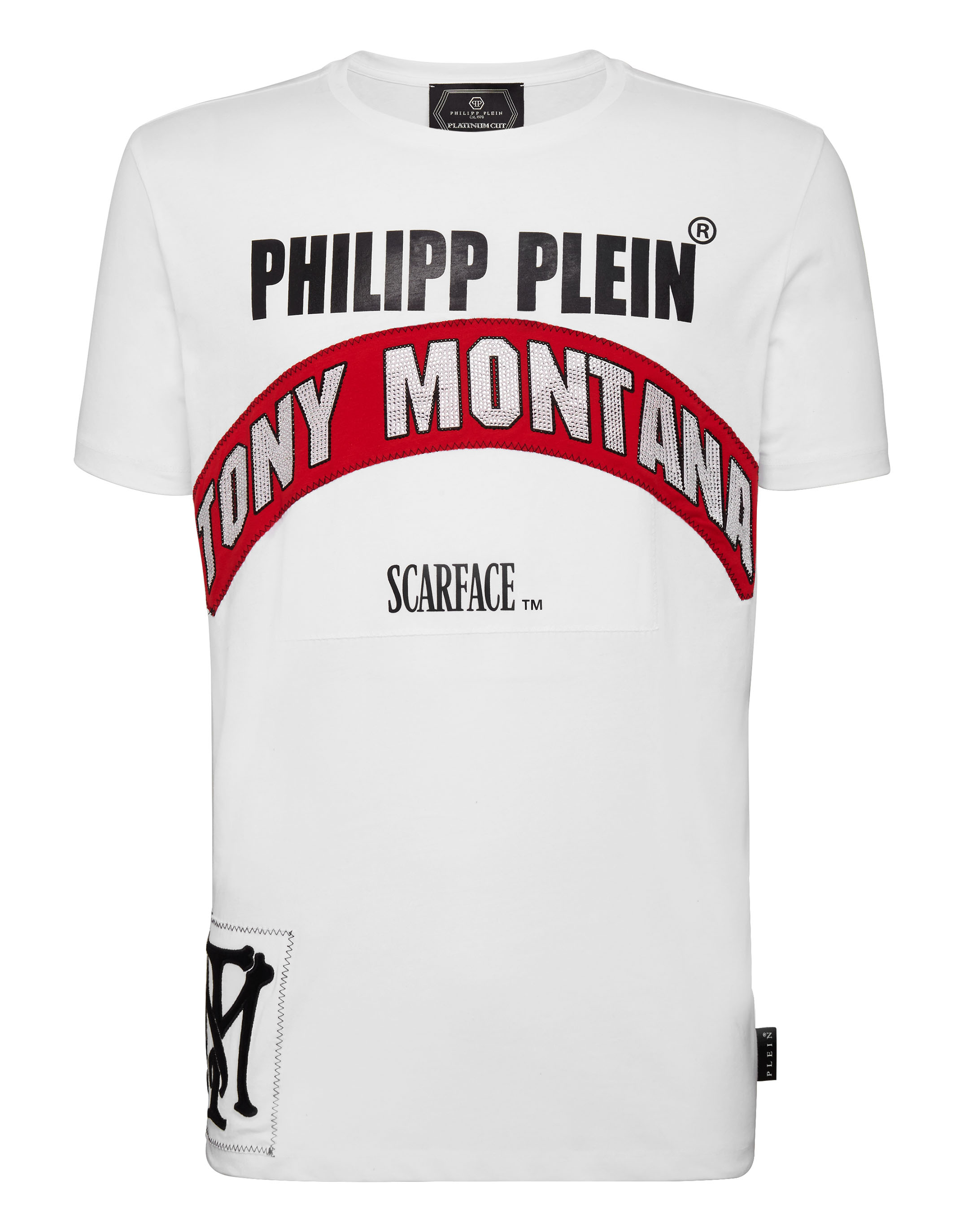 T-shirt Neck SS Scarface Philipp Plein Outlet