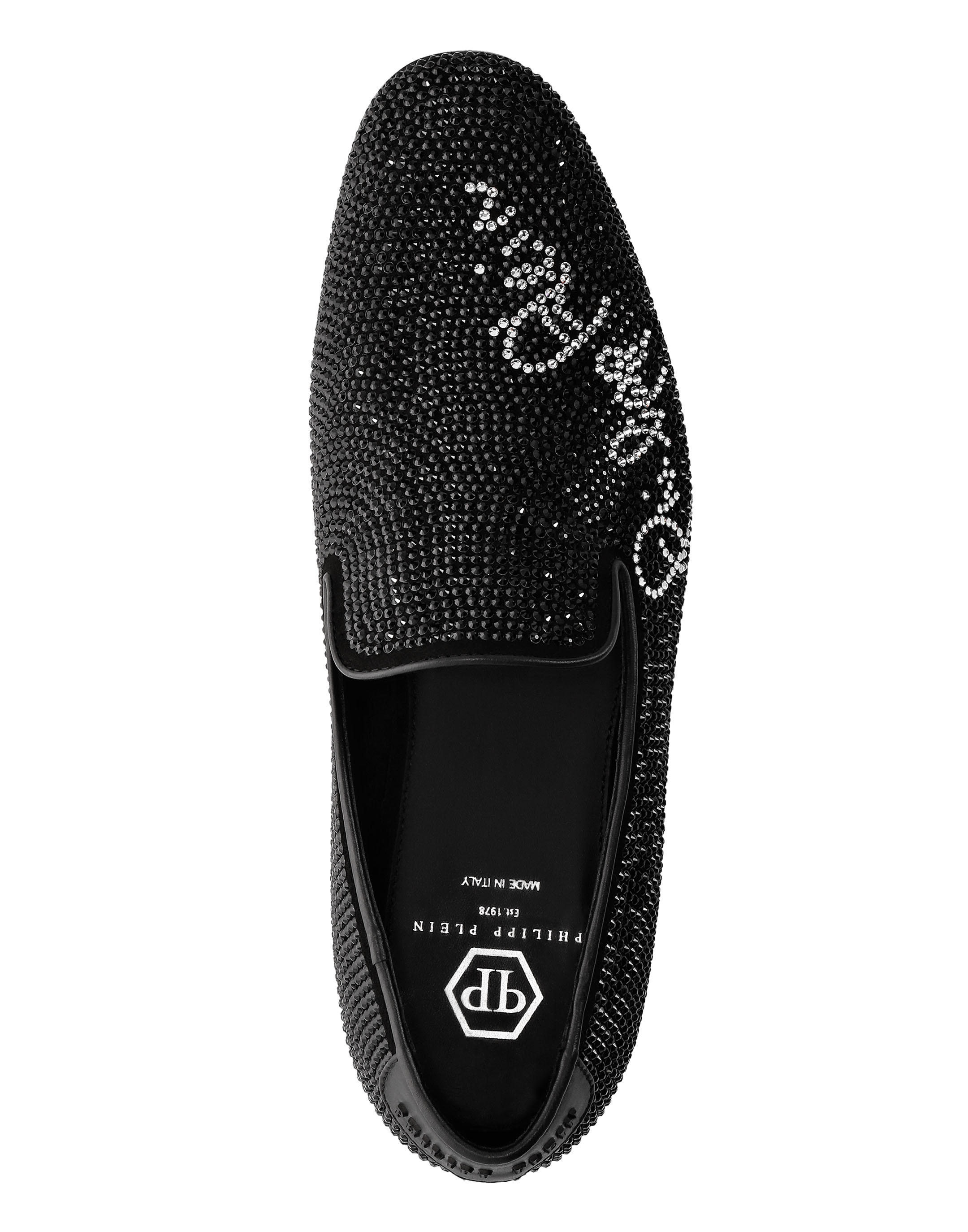 Philipp Plein Ladies Black Suede Crystal Slip On Shoes, Brand Size 36.5 (US  Size 6.5) F18S WSC0929 PLE009N - Shoes - Jomashop