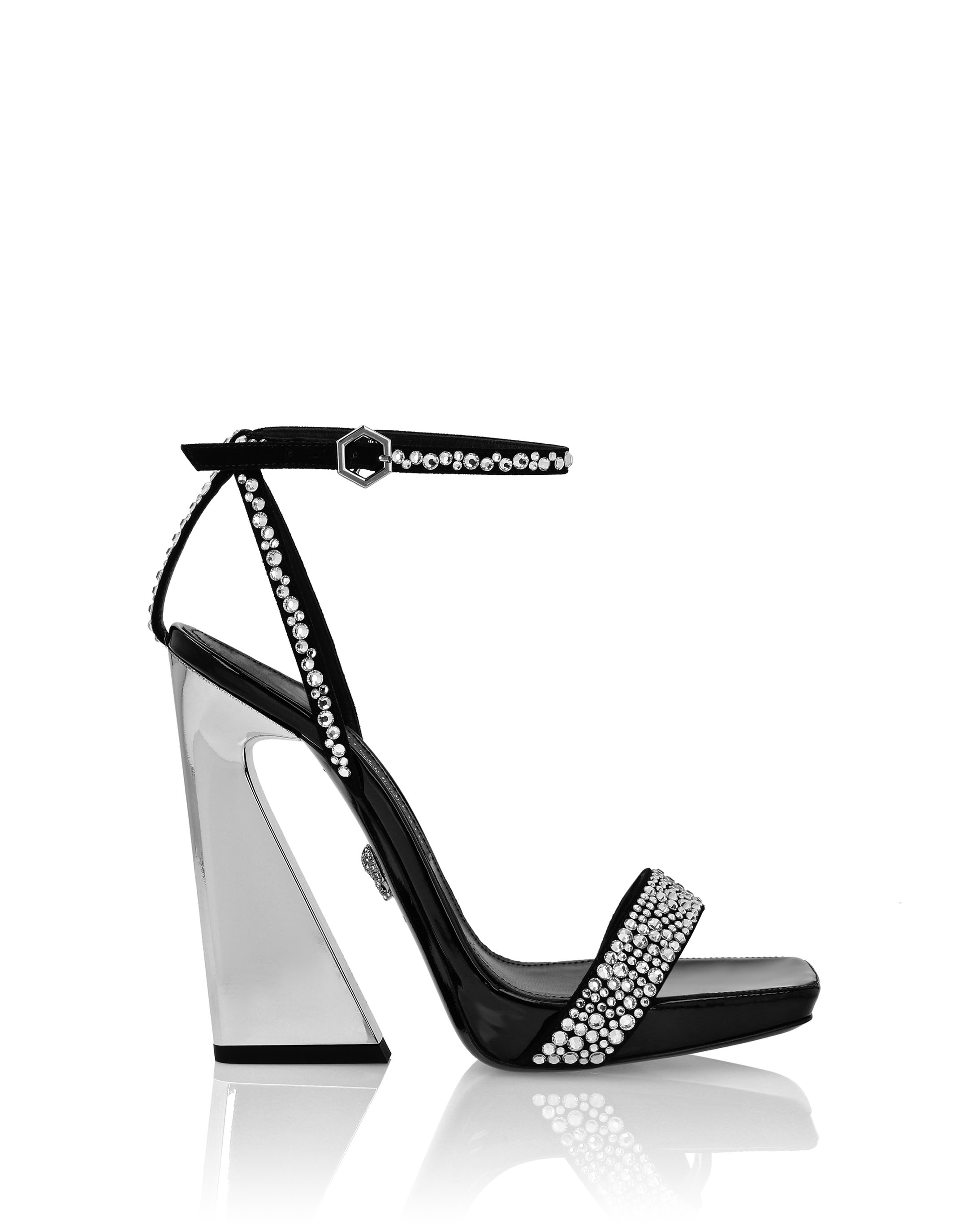 Diamond Black Silver Jewels Glitter Heels by Mollini | Shop Online at  Mountfords