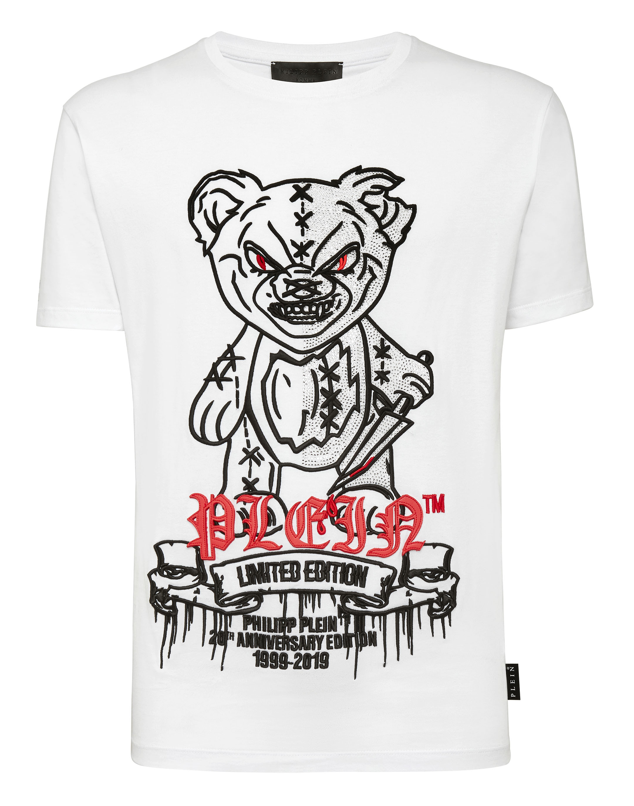 T-shirt Cut Round Neck Teddy Bear | Philipp Plein