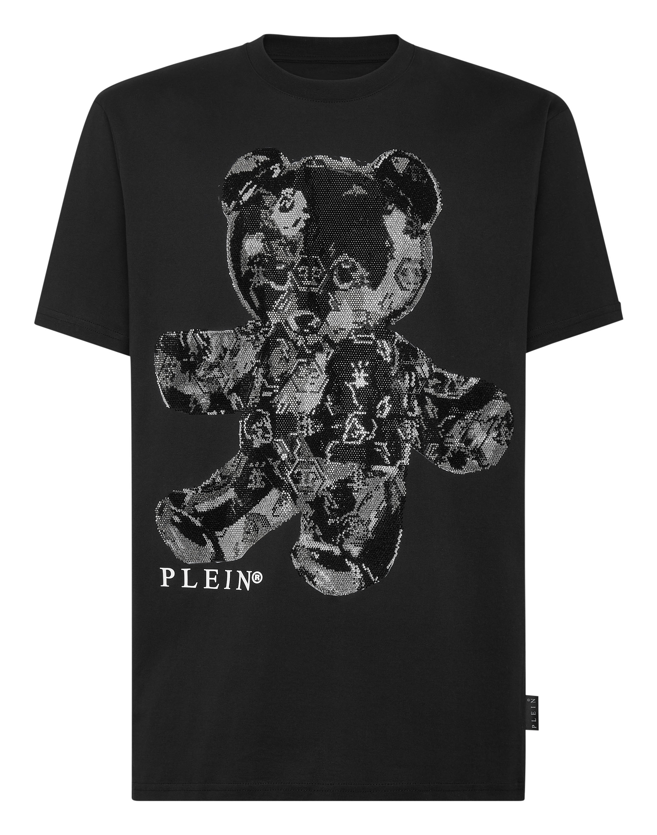 Tシャツ・カットソー Philipp Plein PACC MTK 6212 PJY002N TEDDY GLASS T-shirt T-shirt Round Neck SS Teddy Glass | Philipp Plein Outlet