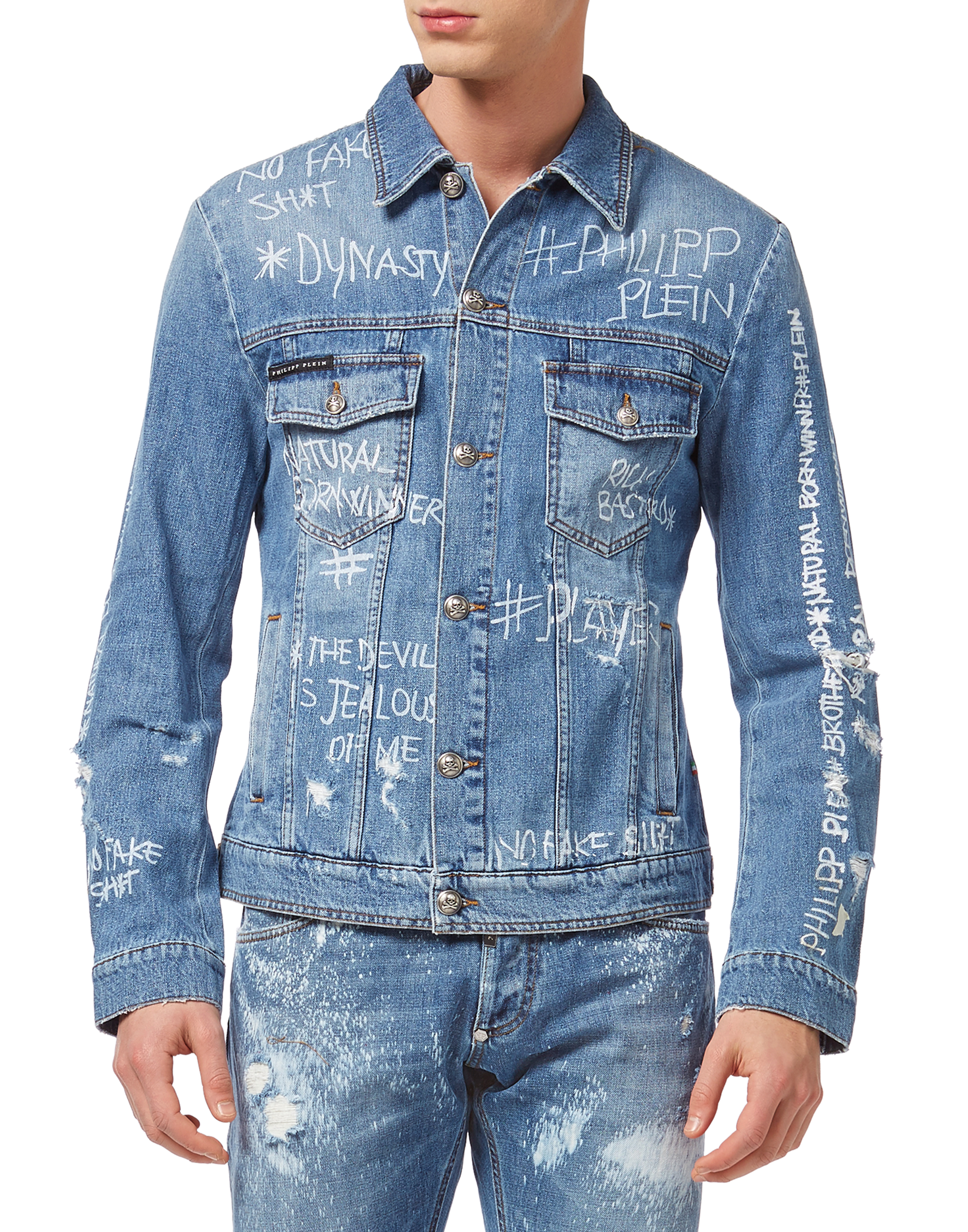 Denim Jacket Patches  Philipp Plein Outlet