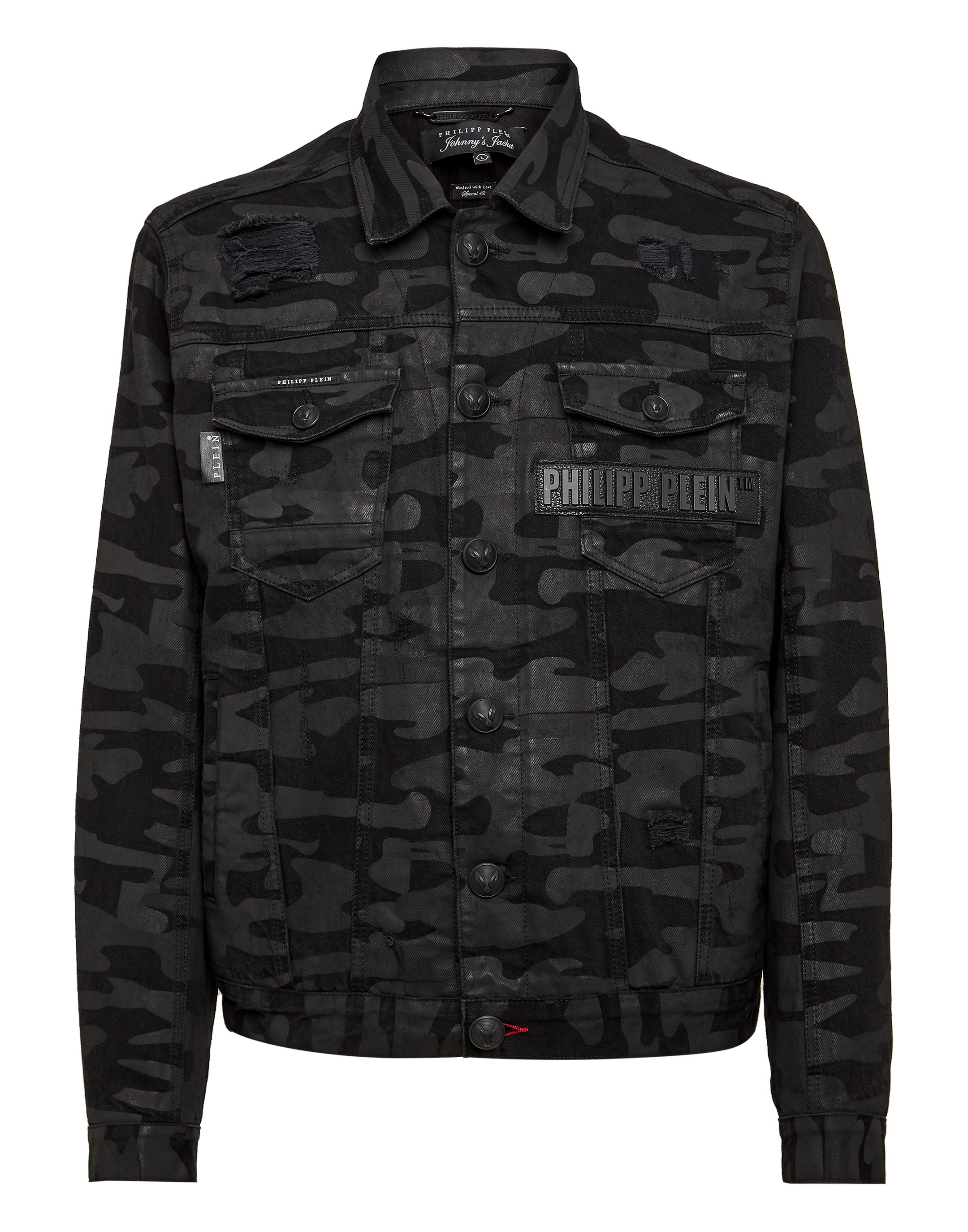 KUT FROM THE KLOTH Camo Denim Jacket | EVEREVE