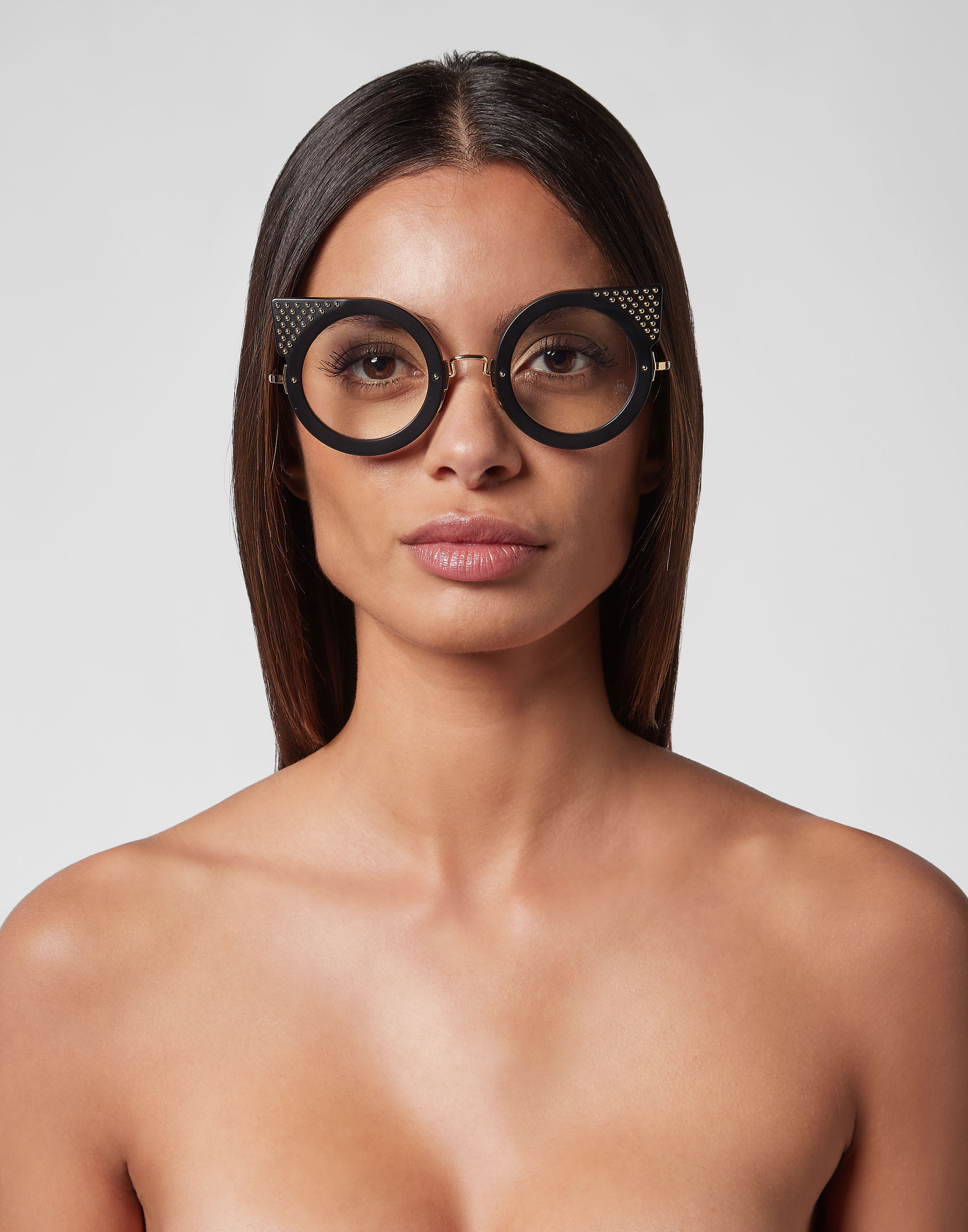 メガネ PHILIPP PLEIN Woman Optical frames Gold VPP113M 0300 Philipp Plein Vpp113m Glasses In 0300 Gold | ModeSens