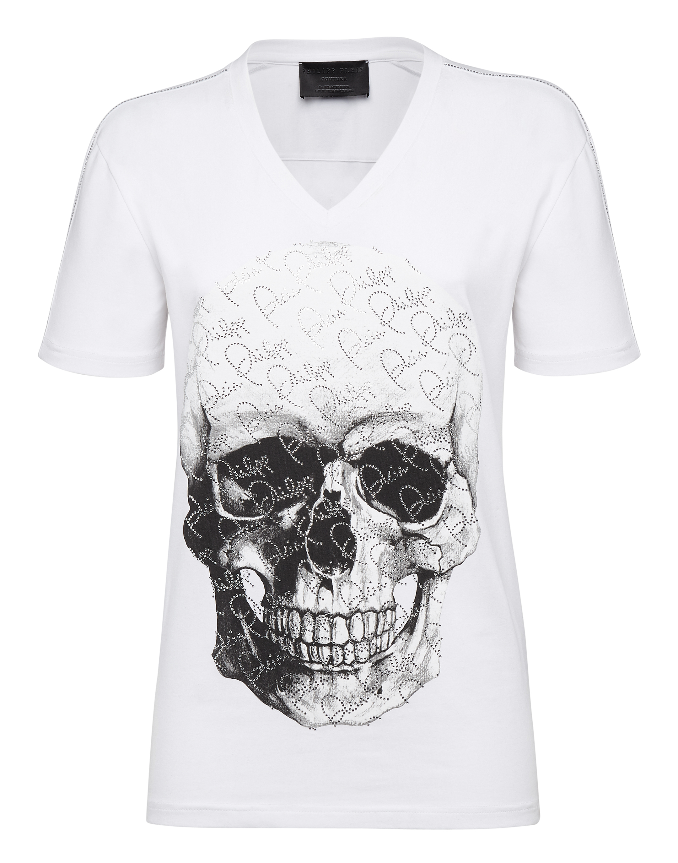 philipp plein crystal skull t shirt