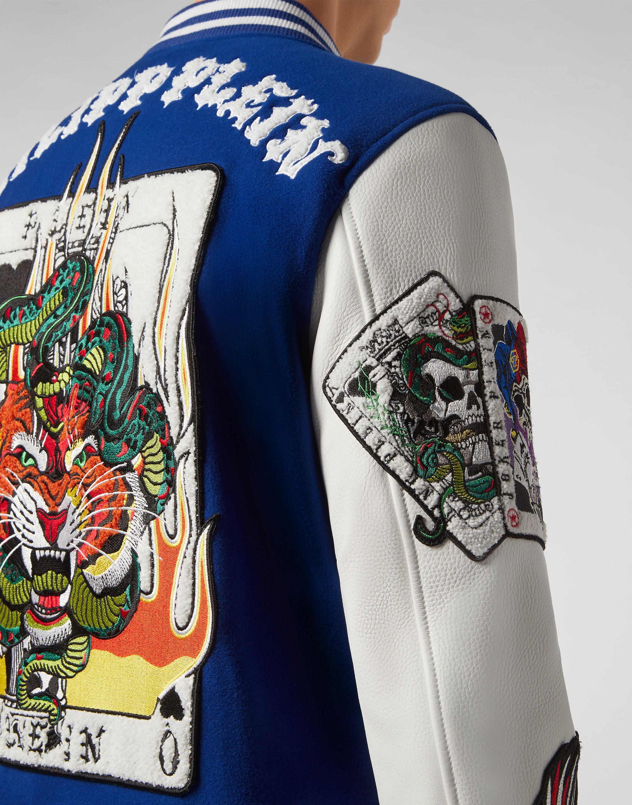 PHILIPP PLEIN レザーバイカーのタトゥー Leather Bomber Tattoo | Philipp Plein Outlet