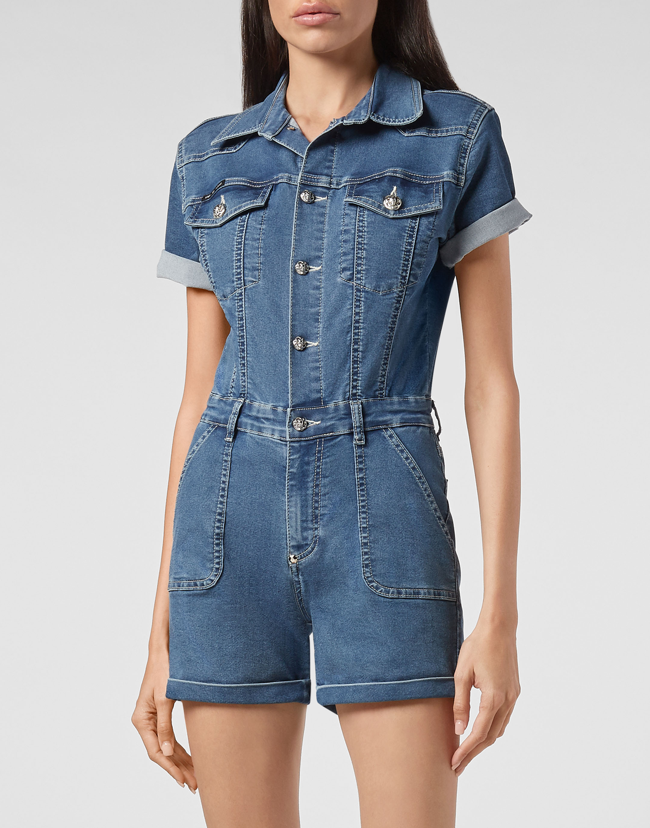 Denim Jumpsuit Iconic Plein | Philipp Plein Outlet