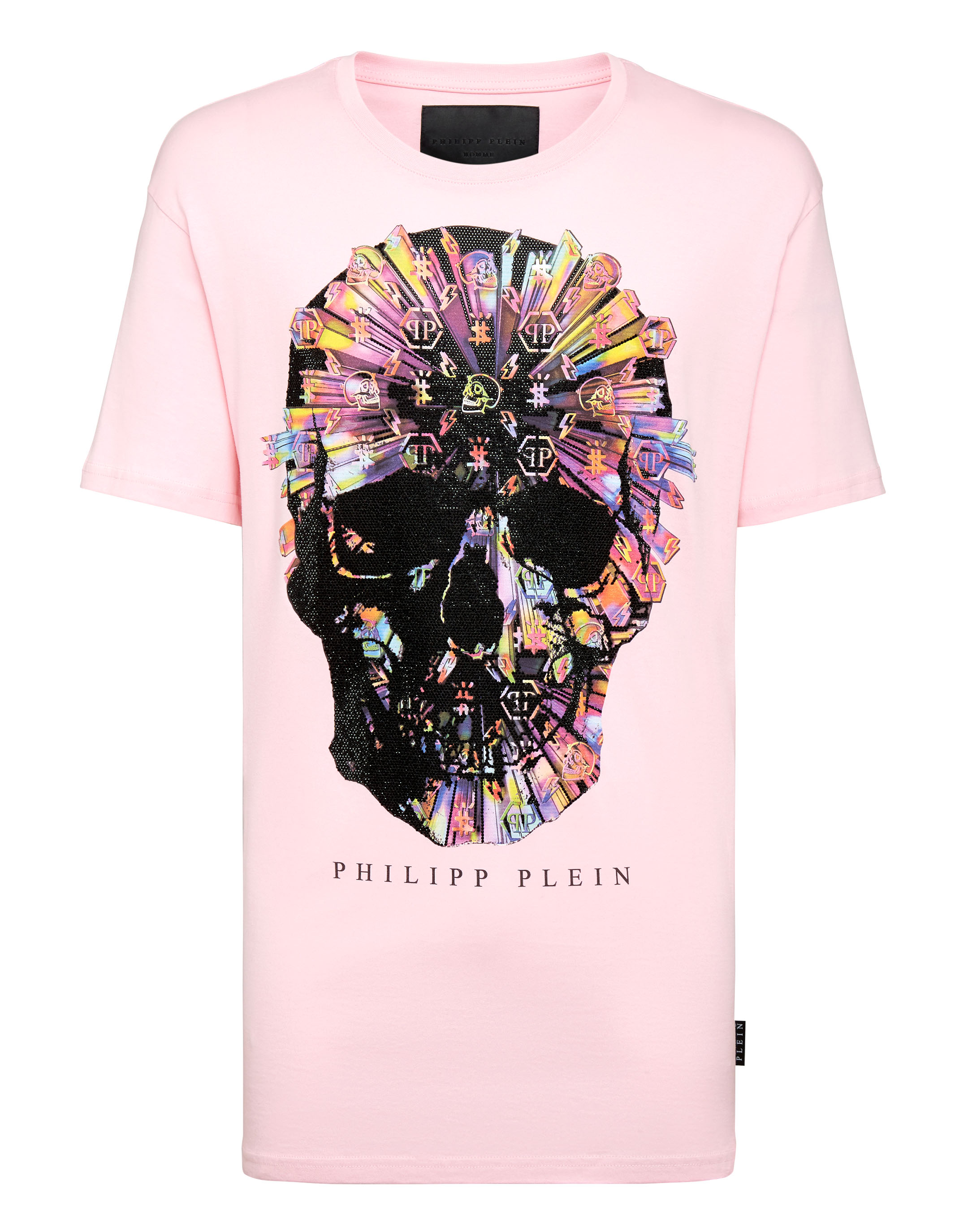 T-shirt Round Neck SS Colorful Skull | Philipp Plein Outlet