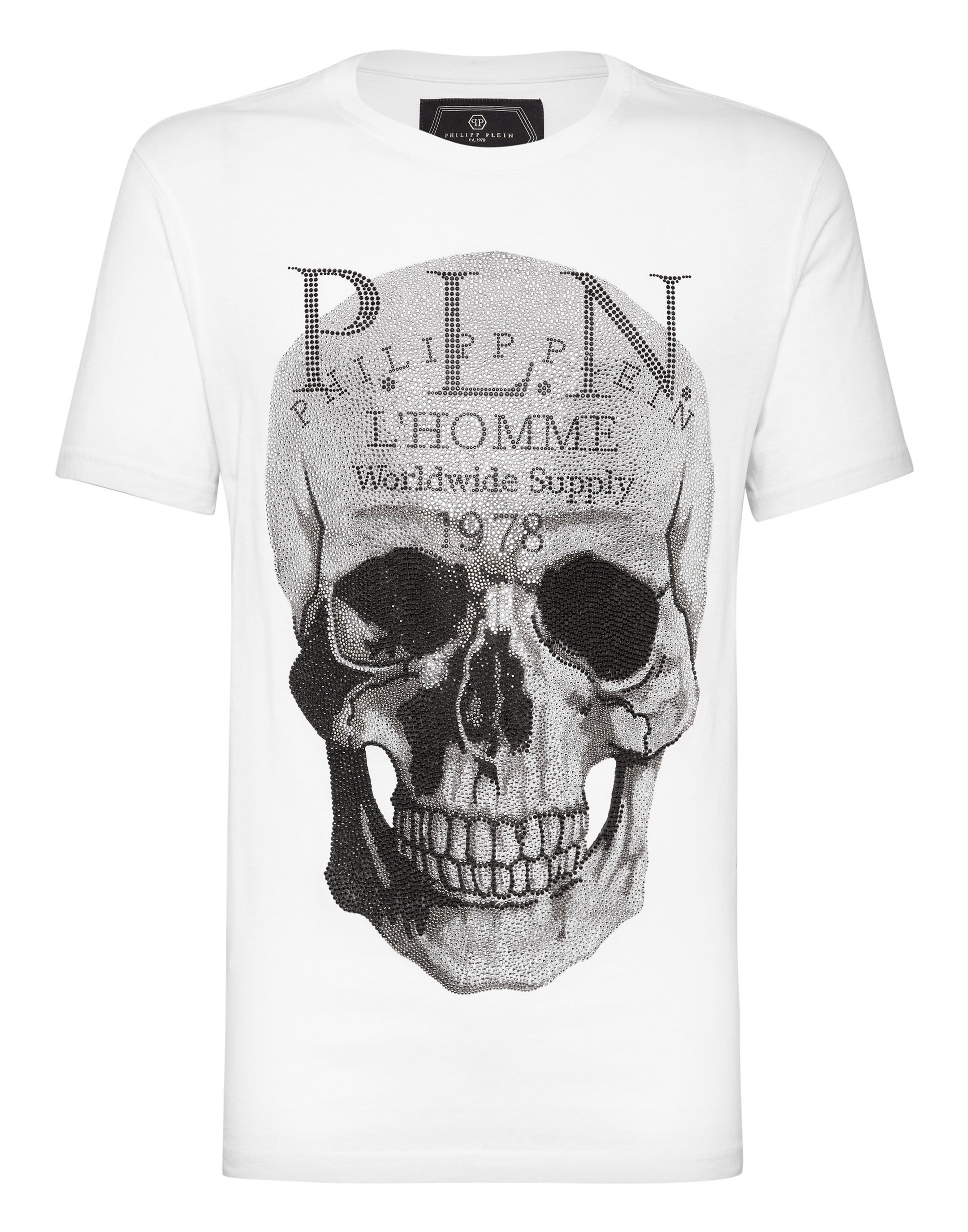 philipp plein skull t shirt white