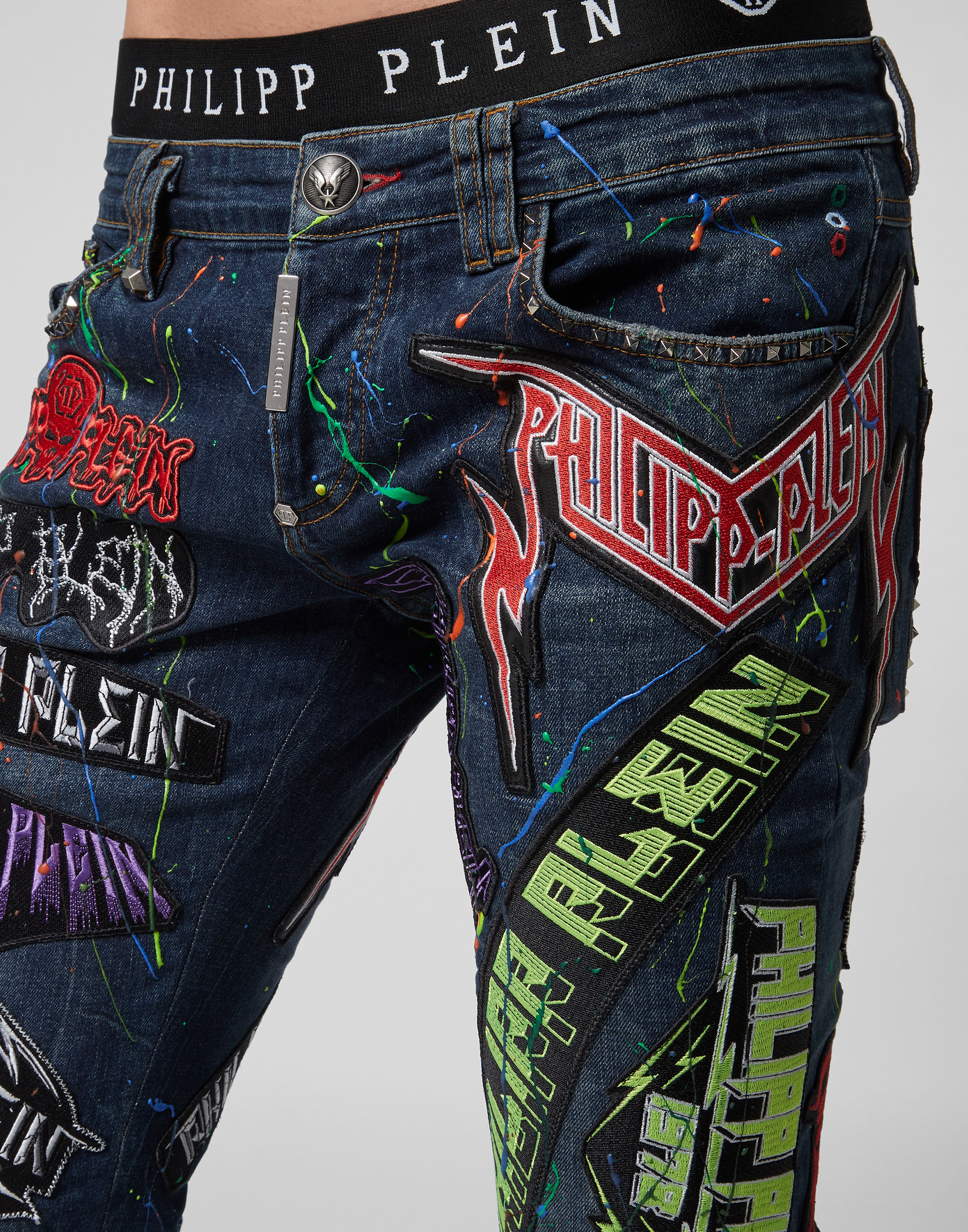 Negen eindpunt Onderhandelen Straight Cut Rock PP | Philipp Plein Outlet