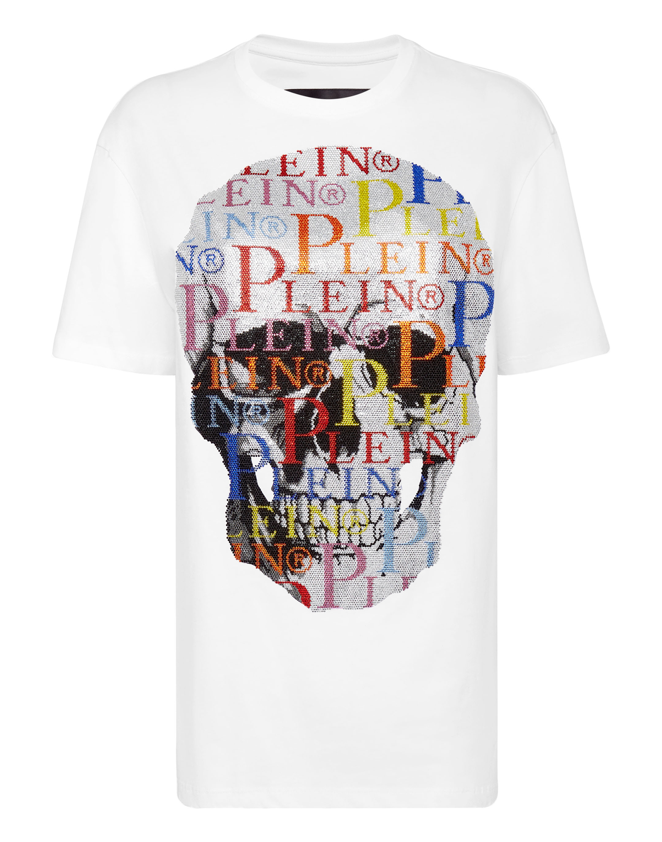 PHILIPP PLEIN アイコニックフレインクルネックTシャツ PHILIPP PLEIN アイコニックフレインクルネックTシャツ T-shirt