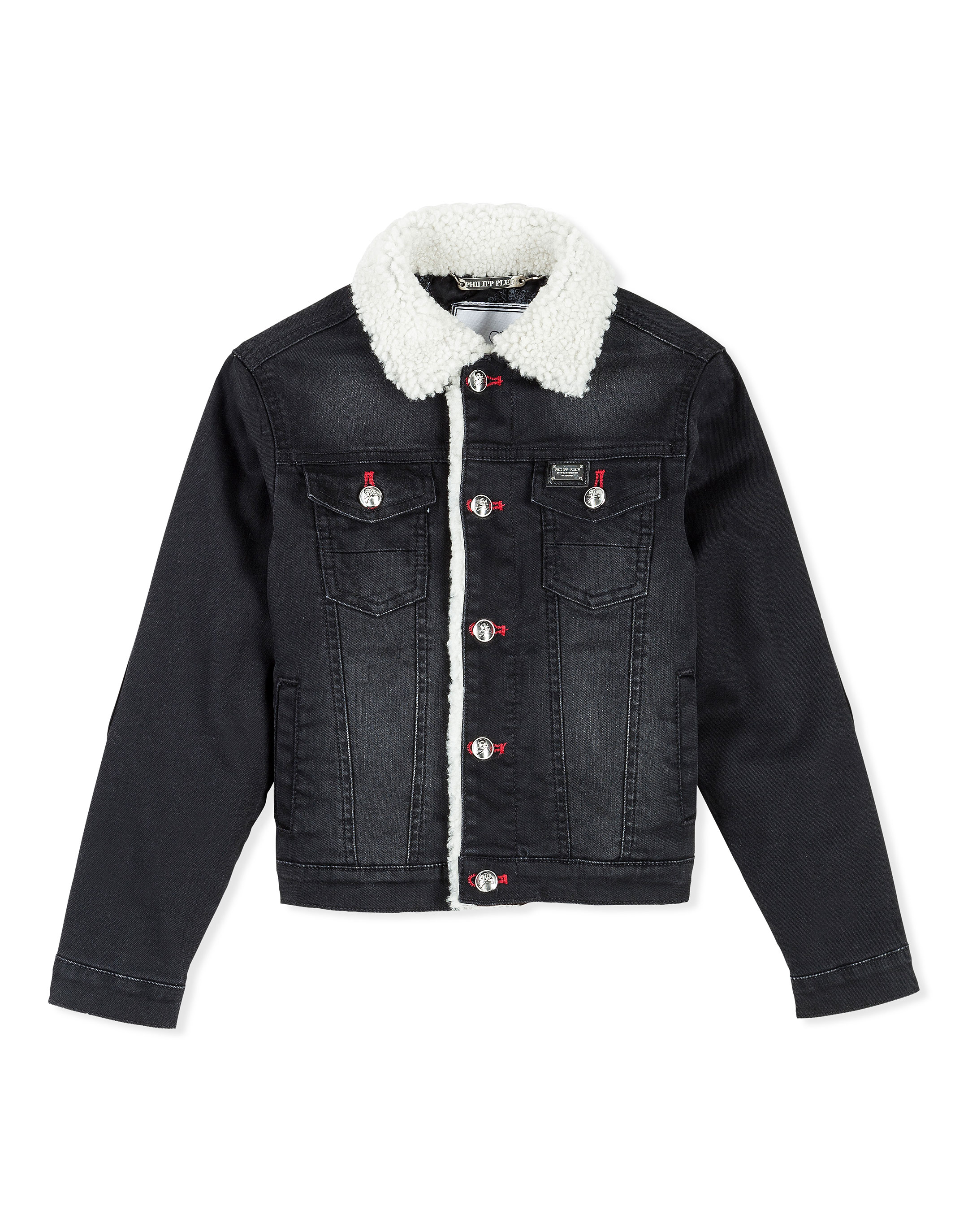 black denim jacket with stars