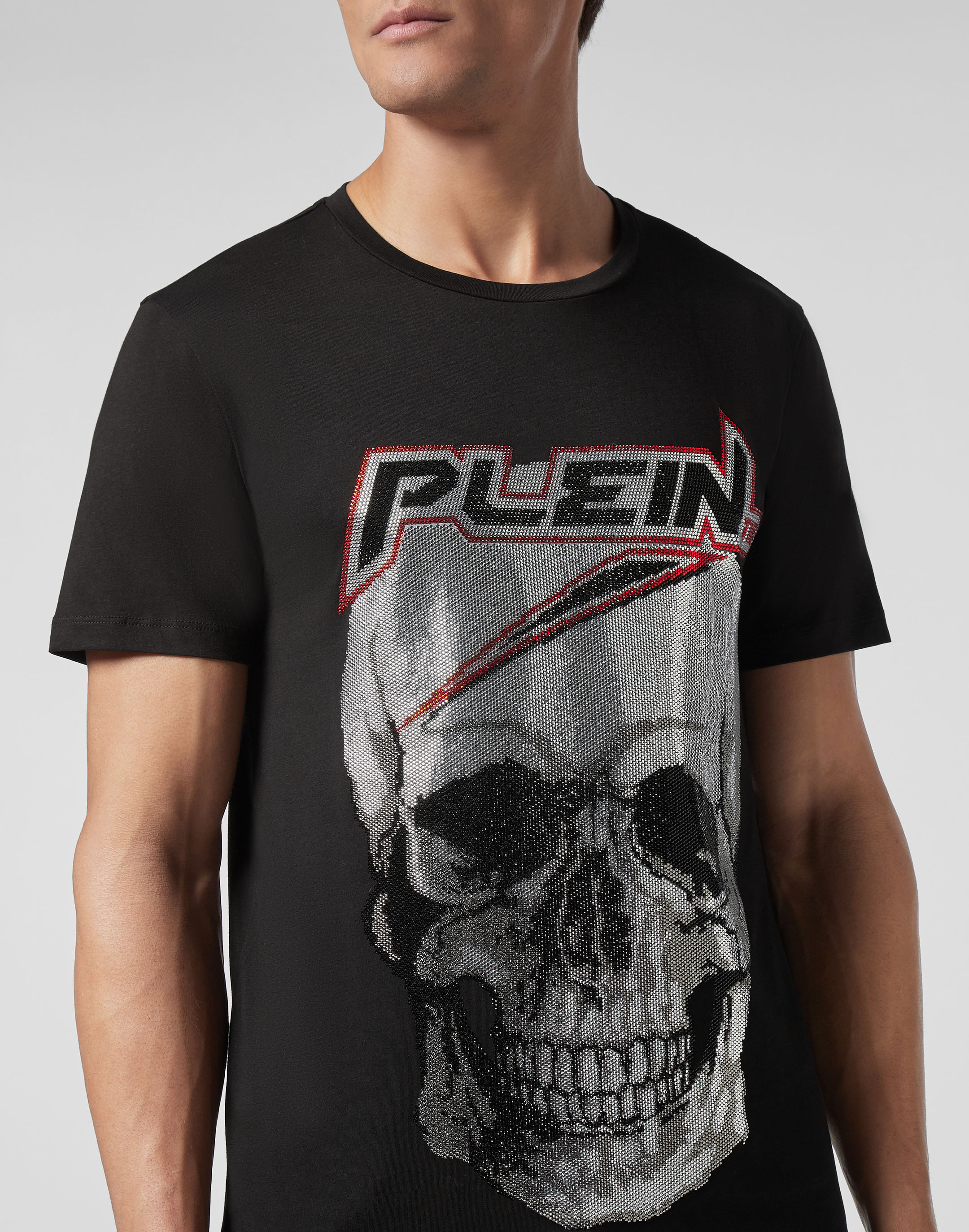 T-Shirt Shirt Top 3XL Philipp Plein Mens Platinium Cut Shirt Round Neck P.L.N