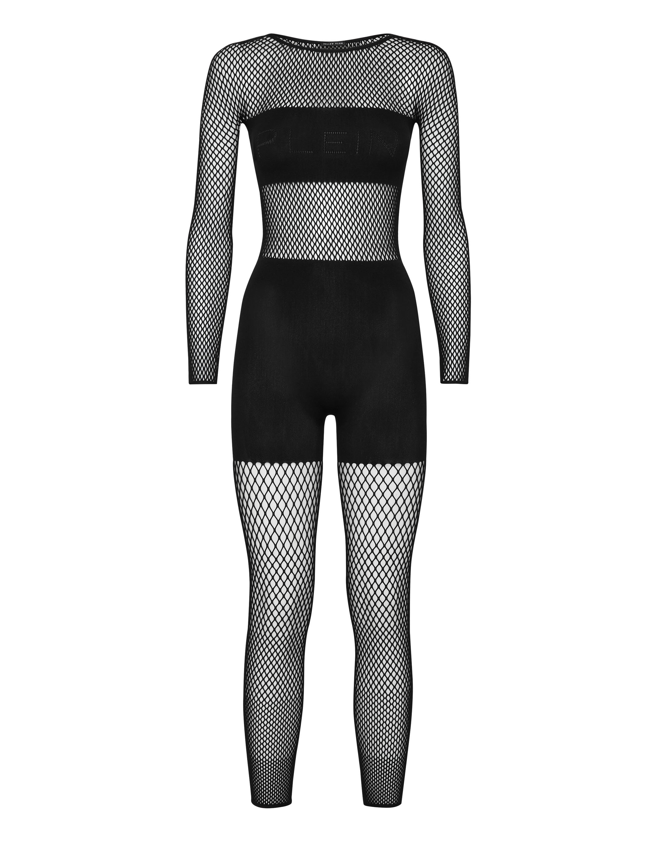 Jumpsuit Long Sleeves Seamless Mesh | Philipp Plein Outlet