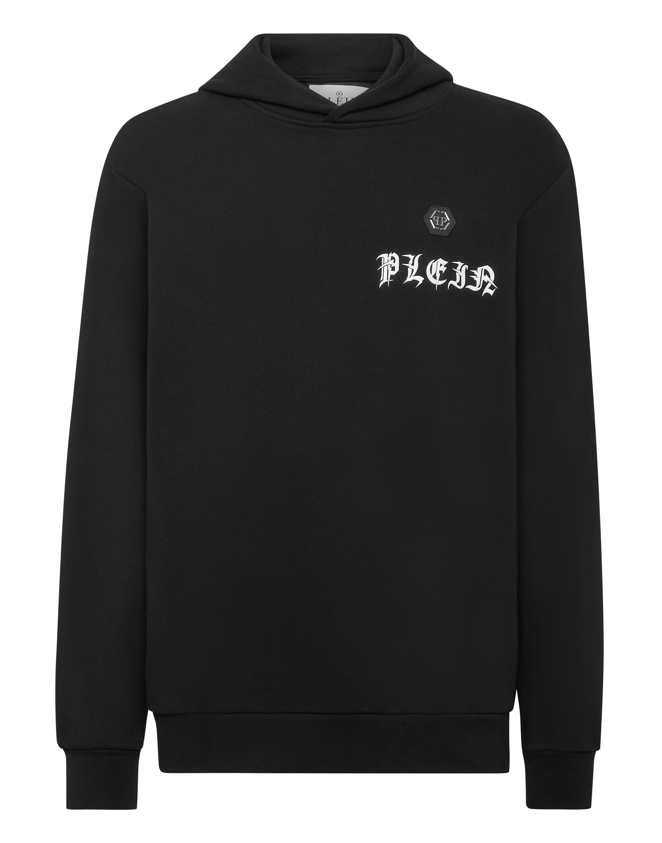 パーカー・フーディ Philipp Plein Tone-On-Tone Logo Patch Hoodie With Practical Philipp Plein Tone-on-tone Logo Patch Hoodie With Practical