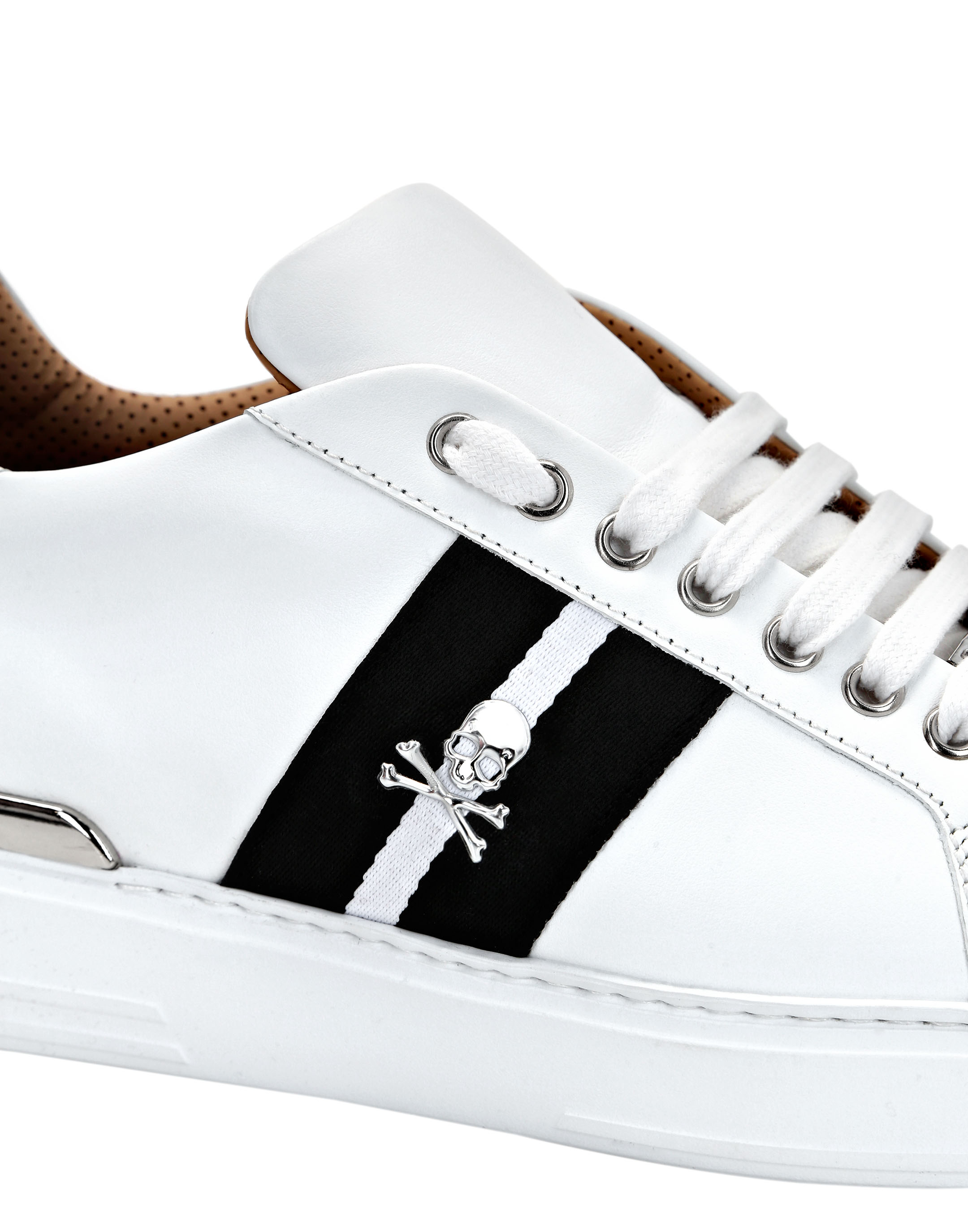 Leather Lo-Top Sneakers Skull&Bones