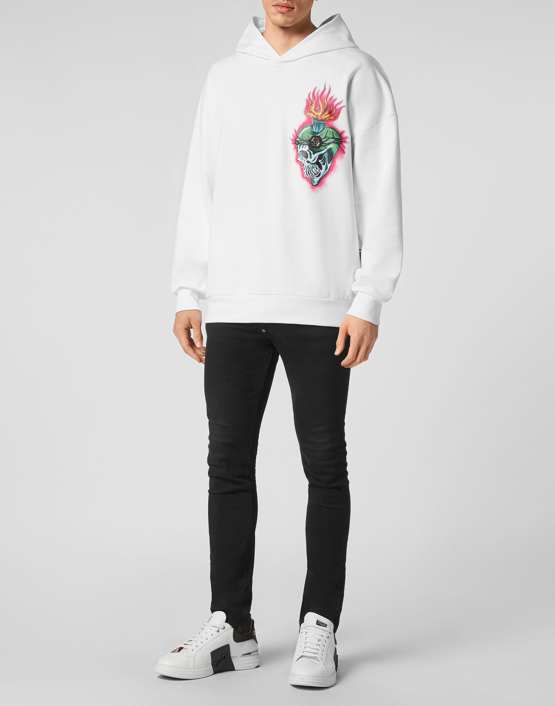 Philipp Plein Love Tattoo ノースリーブパーカー Philipp Plein Love Tattoo ノースリーブパーカー | ブラック