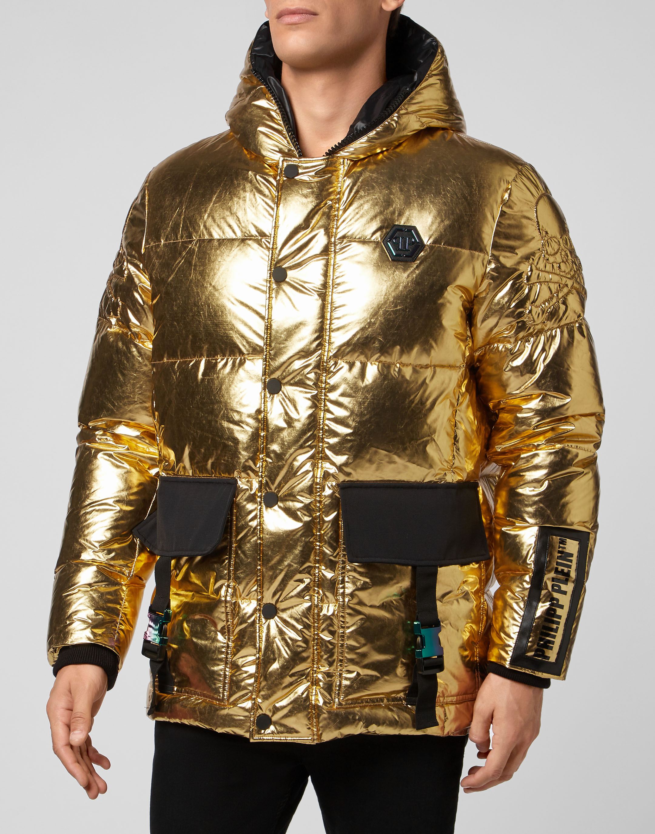 accessoires was Prelude Nylon Jacket Gold | Philipp Plein Outlet