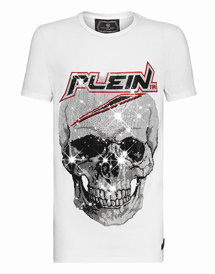 T-Shirt Shirt Top 3XL Philipp Plein Mens Platinium Cut Shirt Round Neck P.L.N