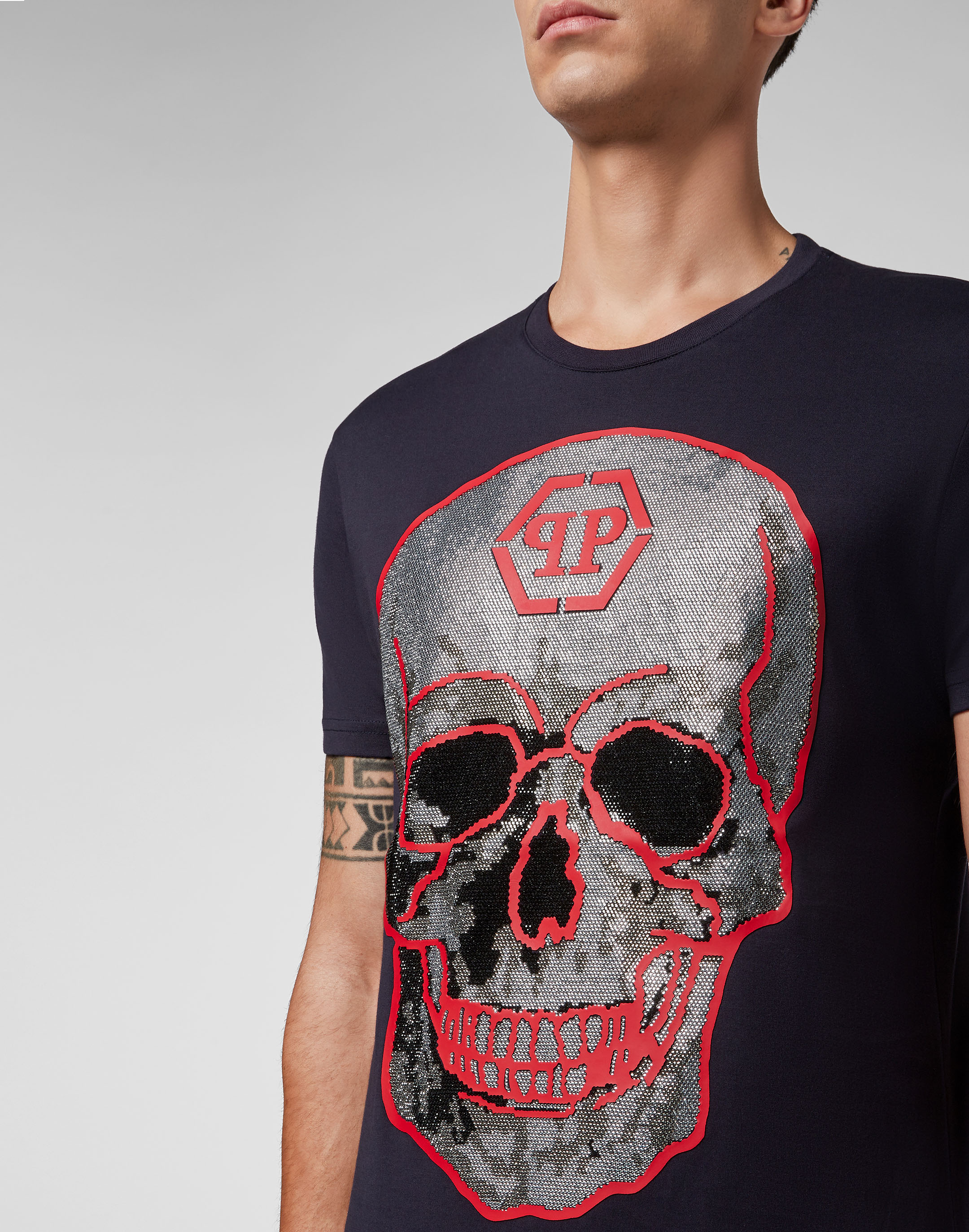 T-shirt Round Neck SS Crystal Skull