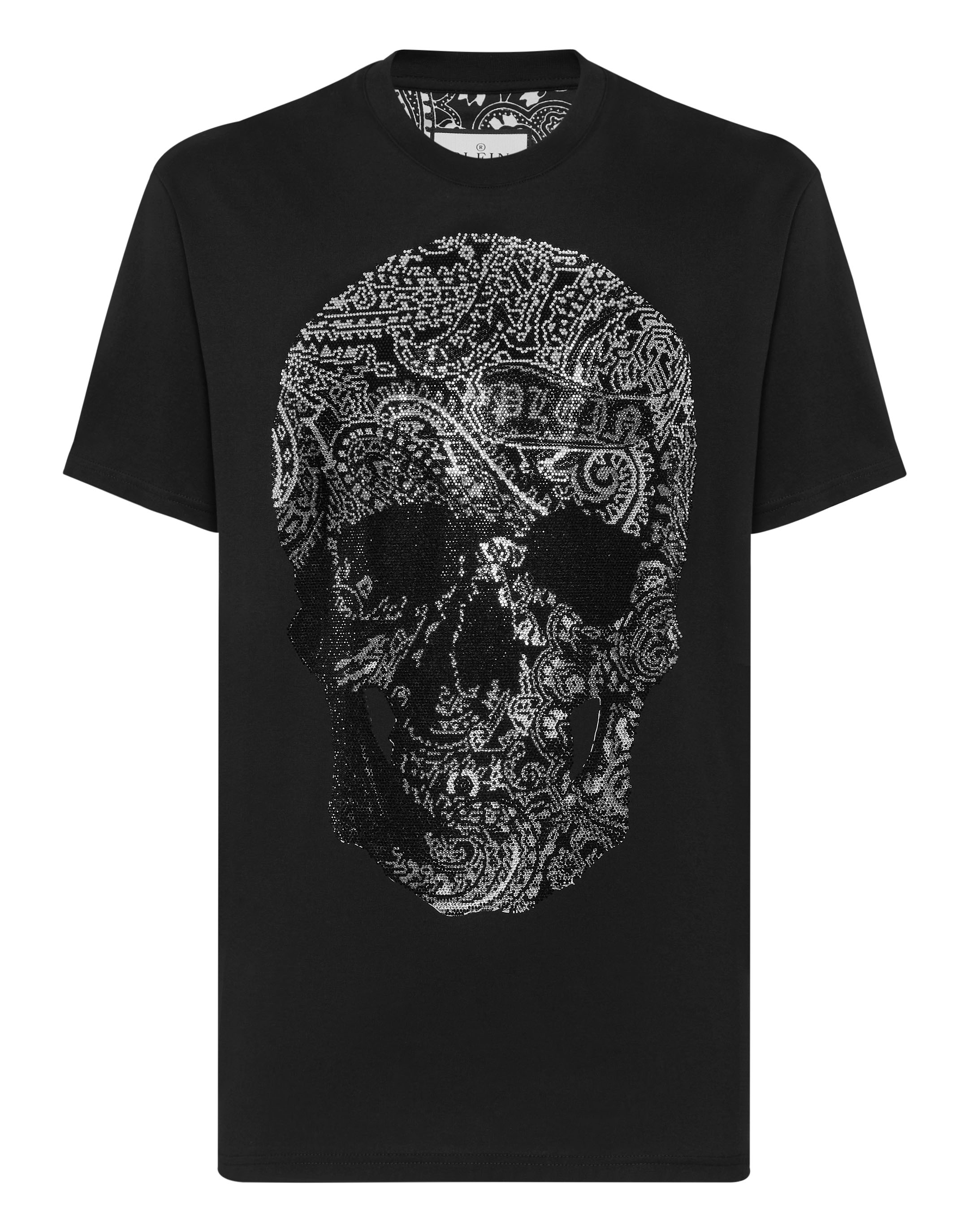 T-shirt Round Neck SS Paisley Strass | Philipp Plein Outlet