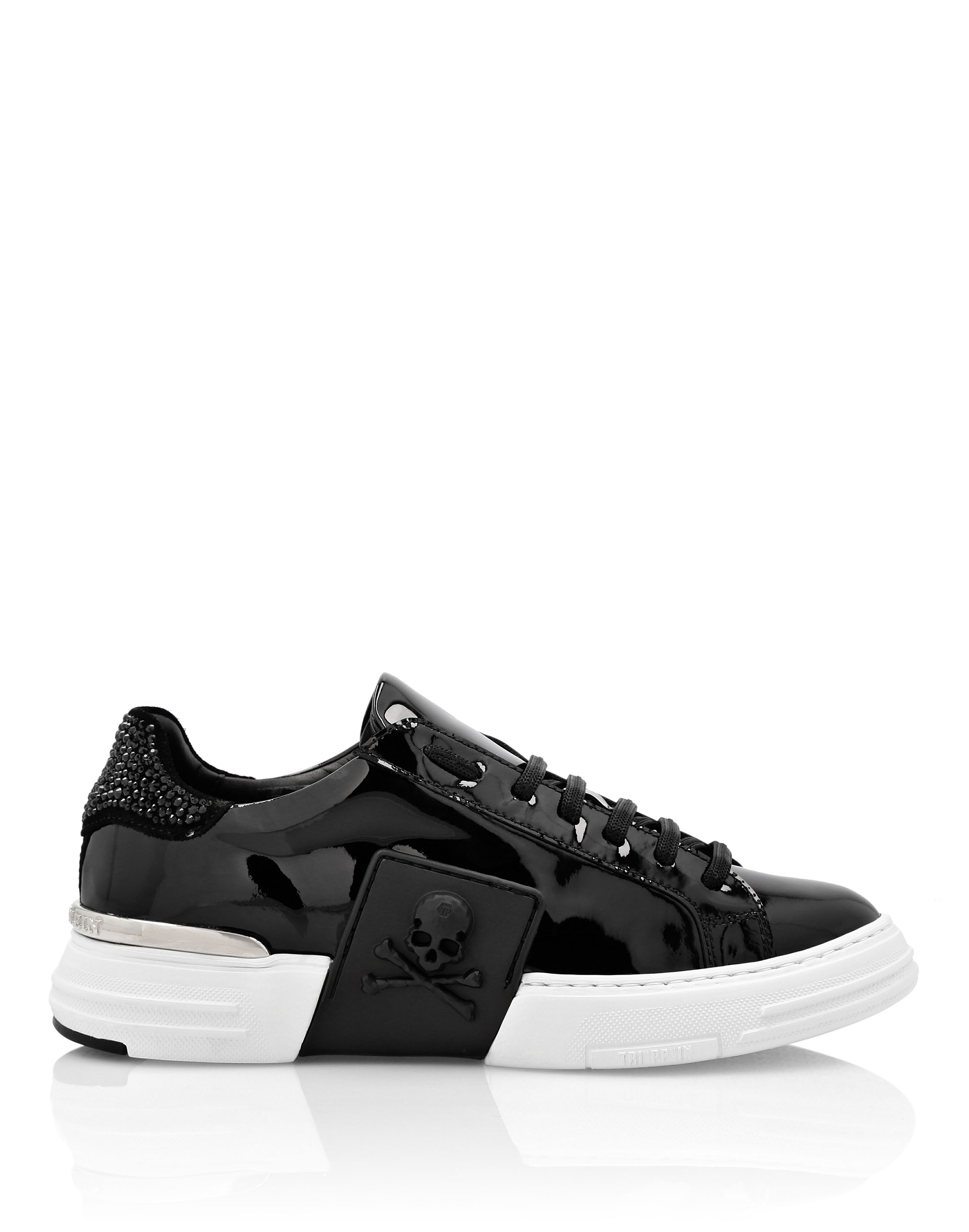 Lo-Top Patent Leather Sneakers Skull