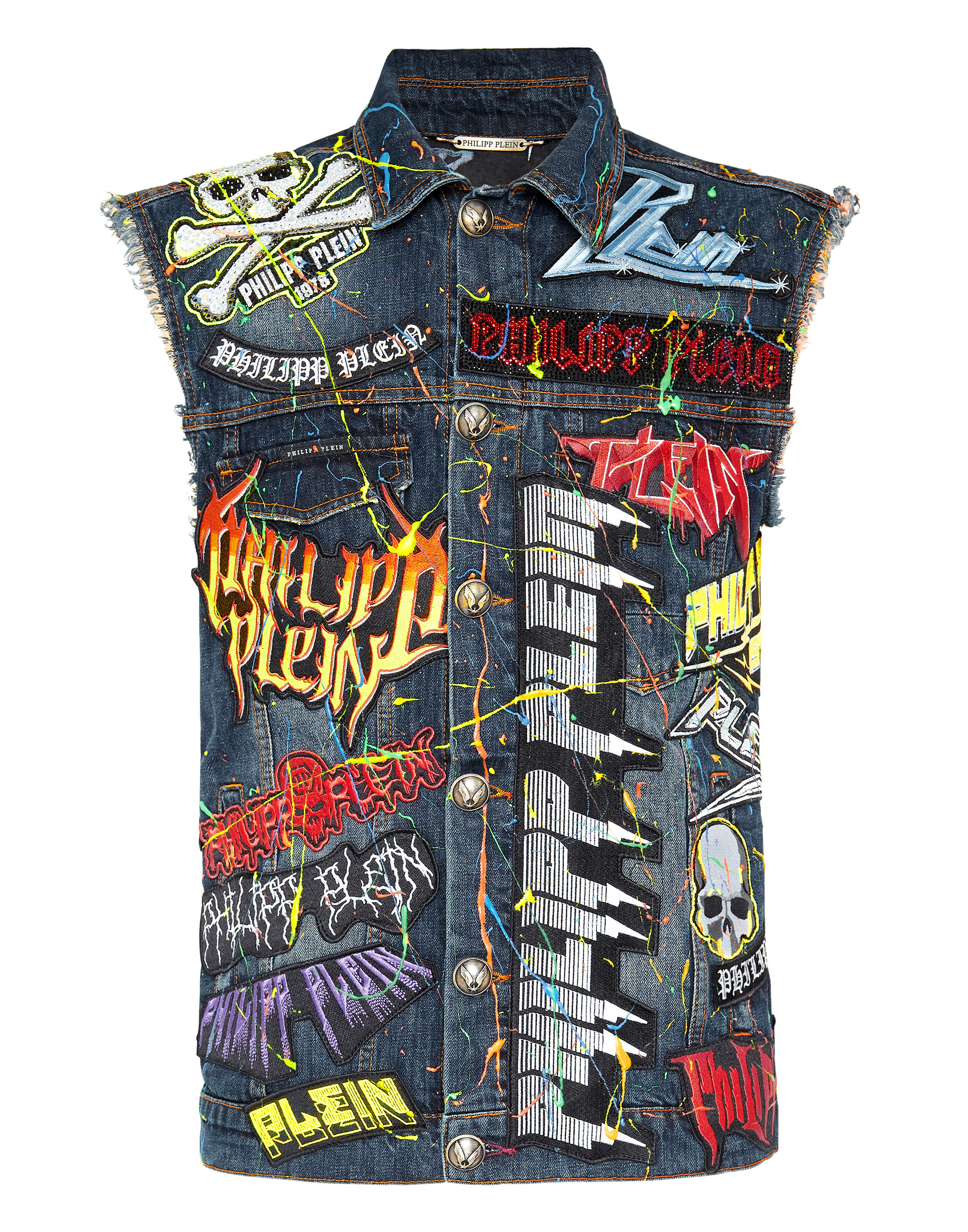 Rock denim best sale vest