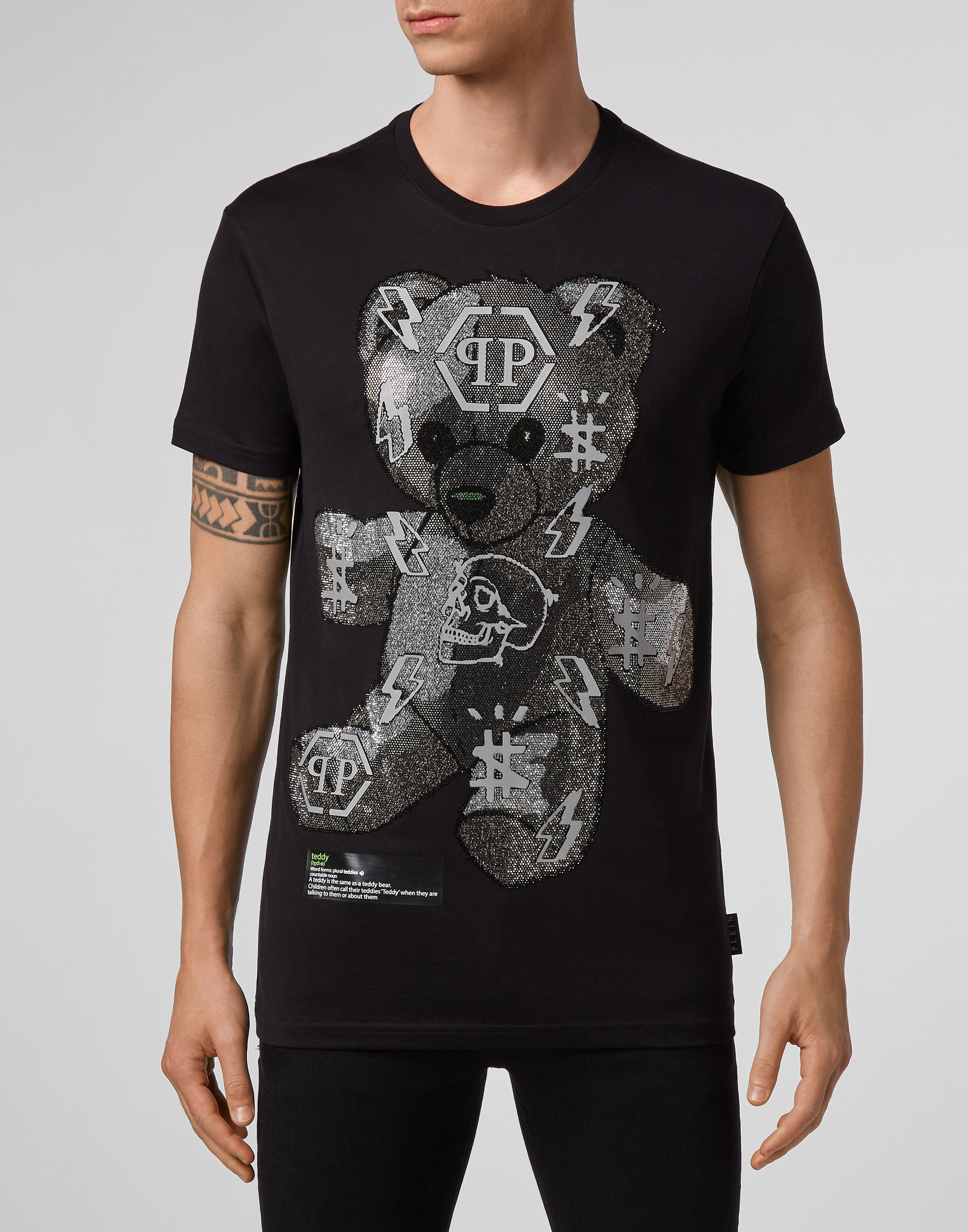 T-shirt Round Neck SS print Teddy Bear