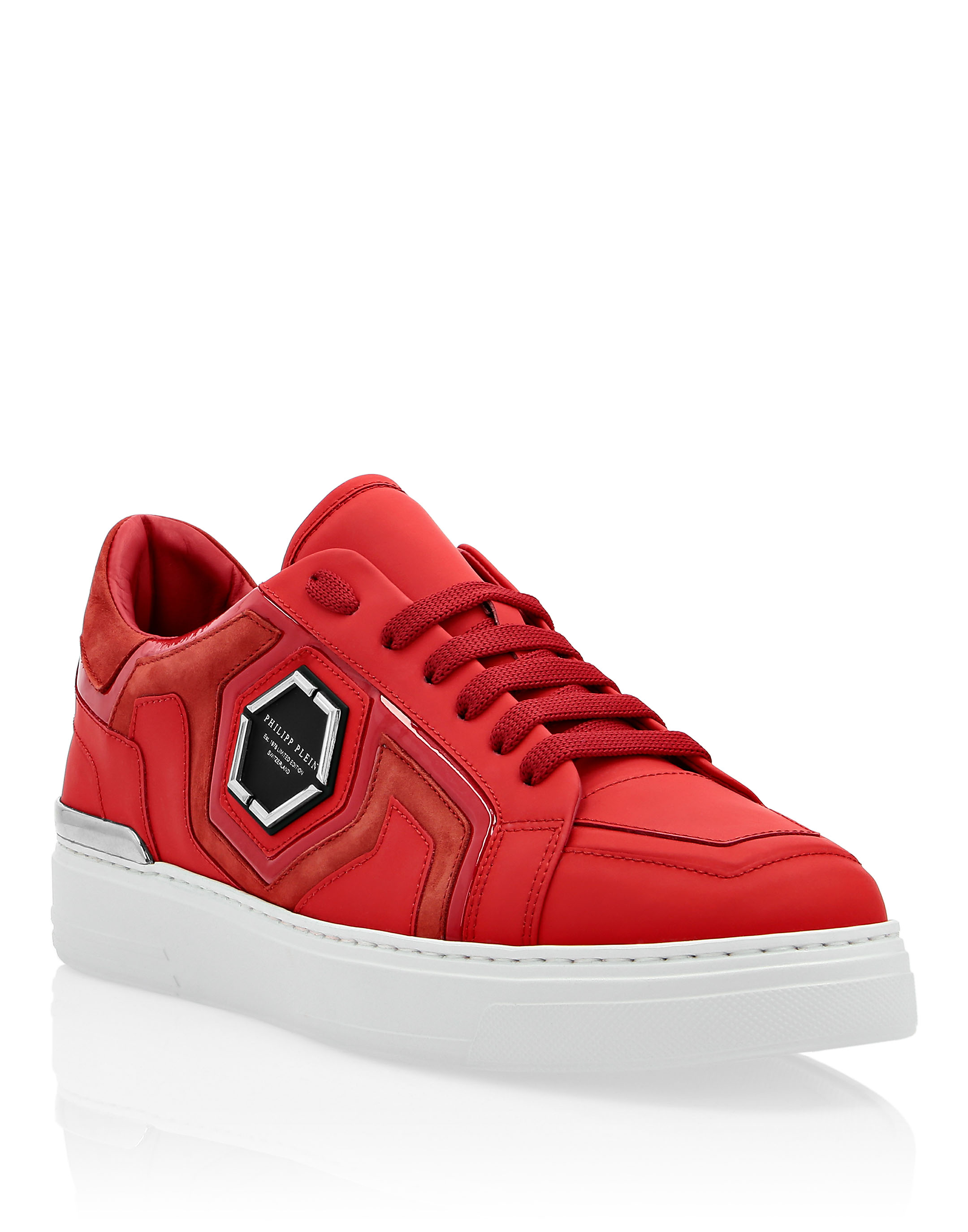 philipp plein red sneakers