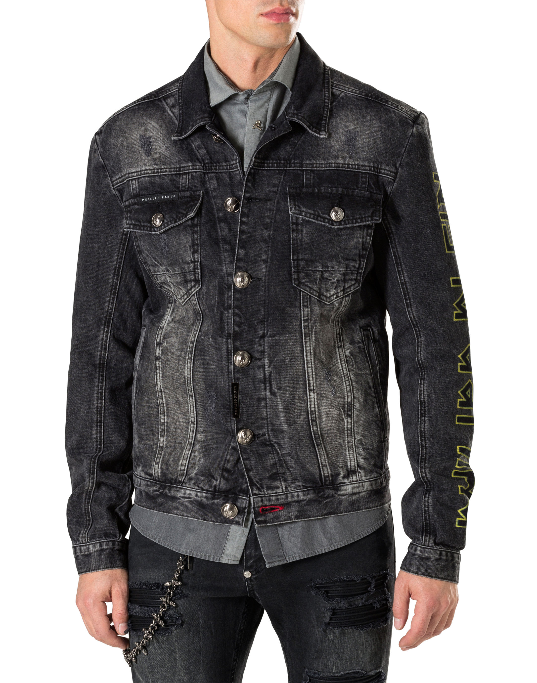 philipp plein jean jacket