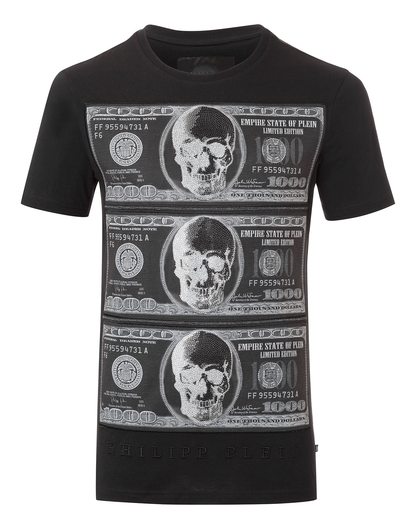 philipp plein black money t shirt