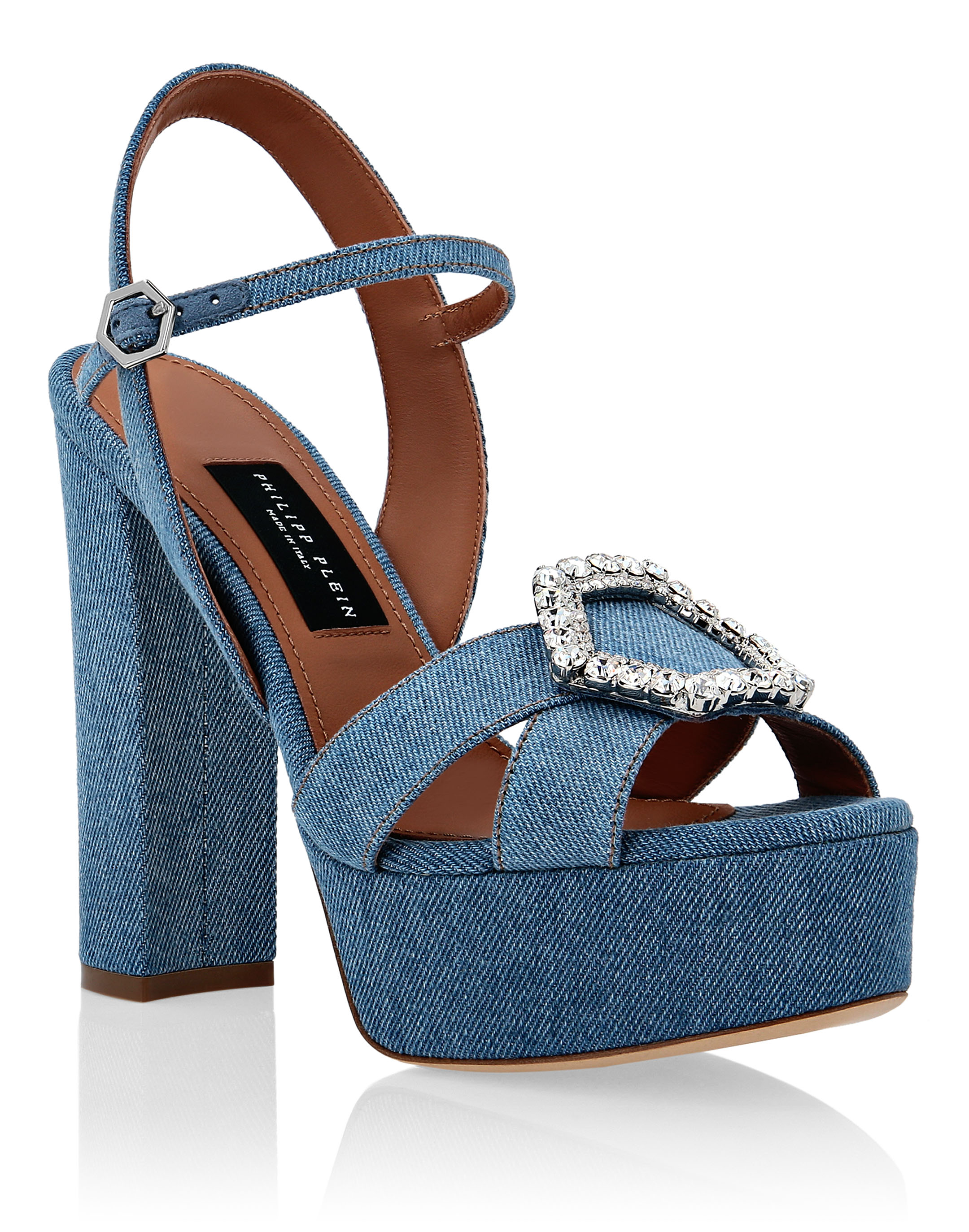 Denim High Heel All Match Open-Toed Women's Shoes – Harmony Gallery