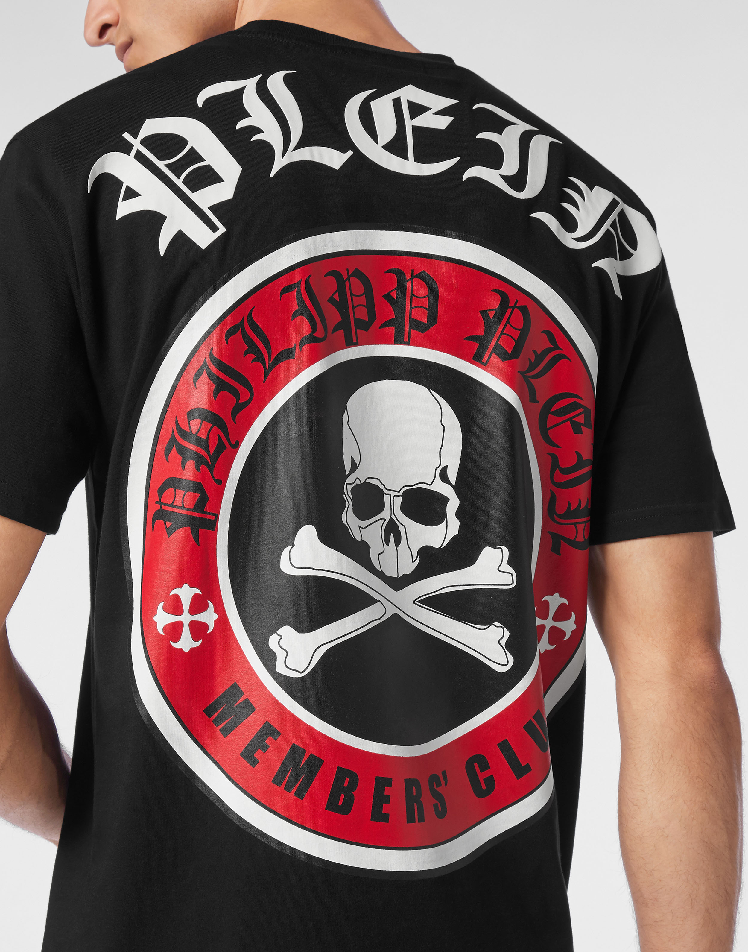 Tシャツ・カットソー Philipp Plein ROUND NECK SKULL & BONES T-shirt T-shirt Round Neck SS Skull&Bones | Philipp Plein Outlet