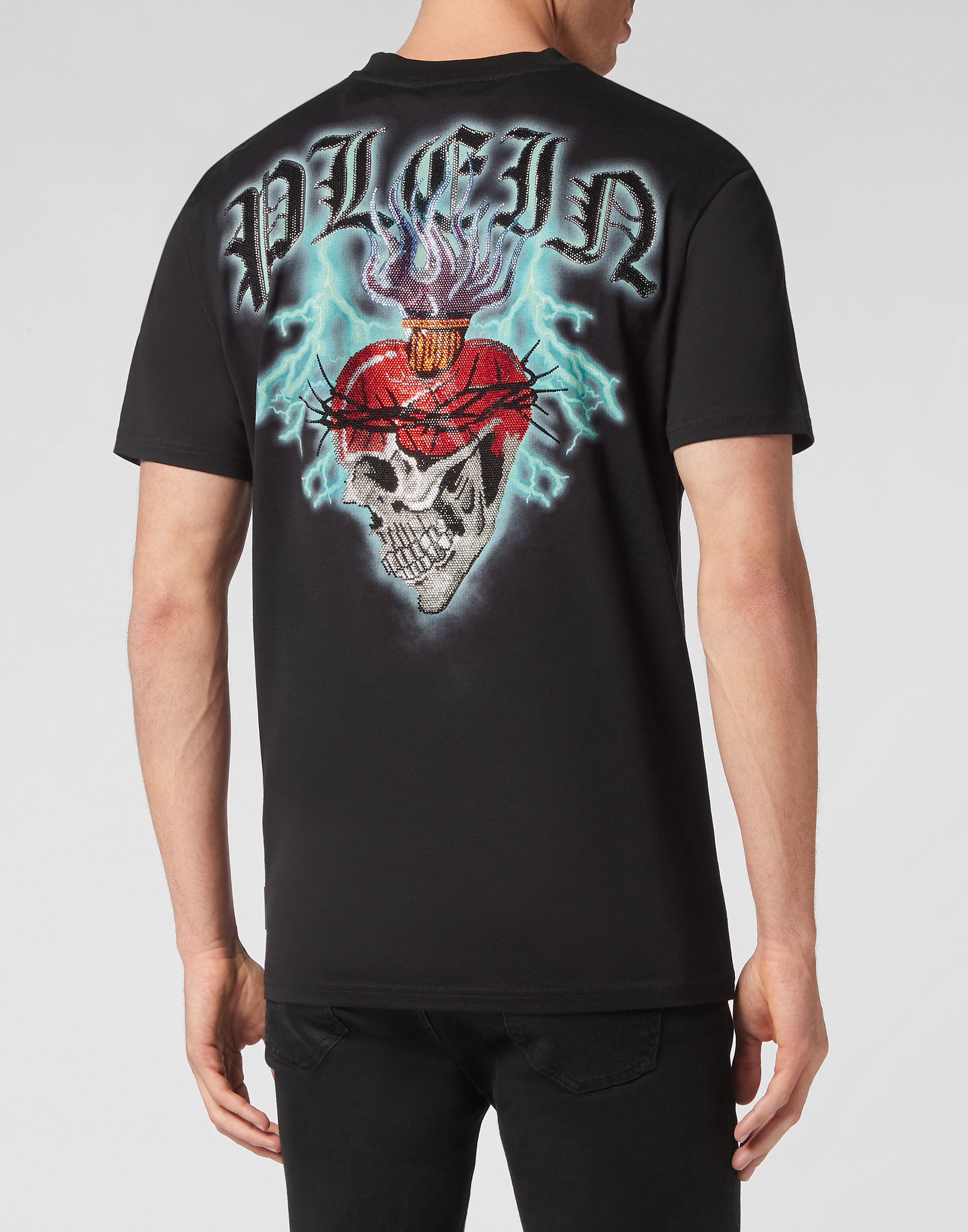 T-shirt Round Neck SS Love Tattoo Philipp Plein Outlet