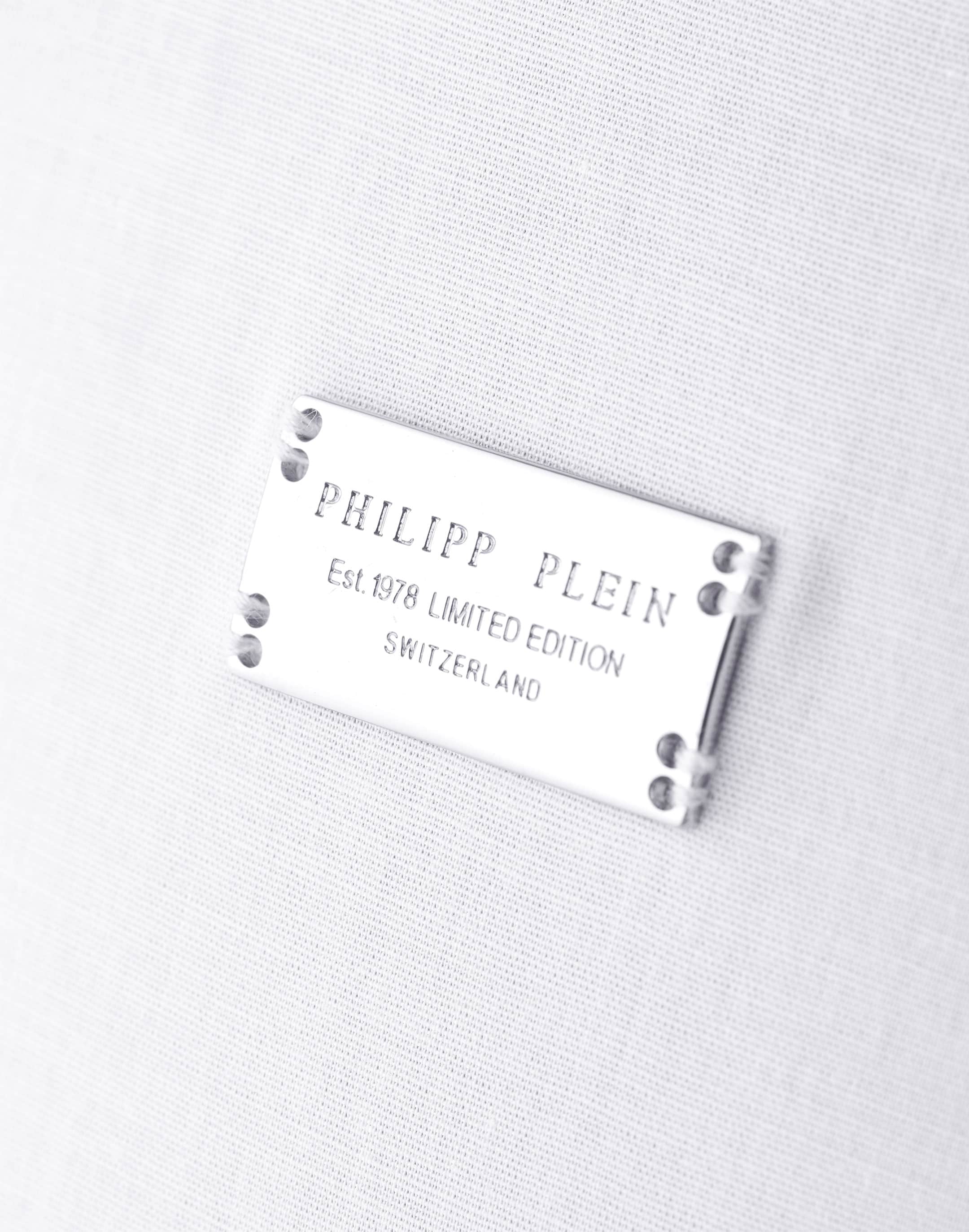 Philipp Plein logo-plaque Metallic Belt - Silver
