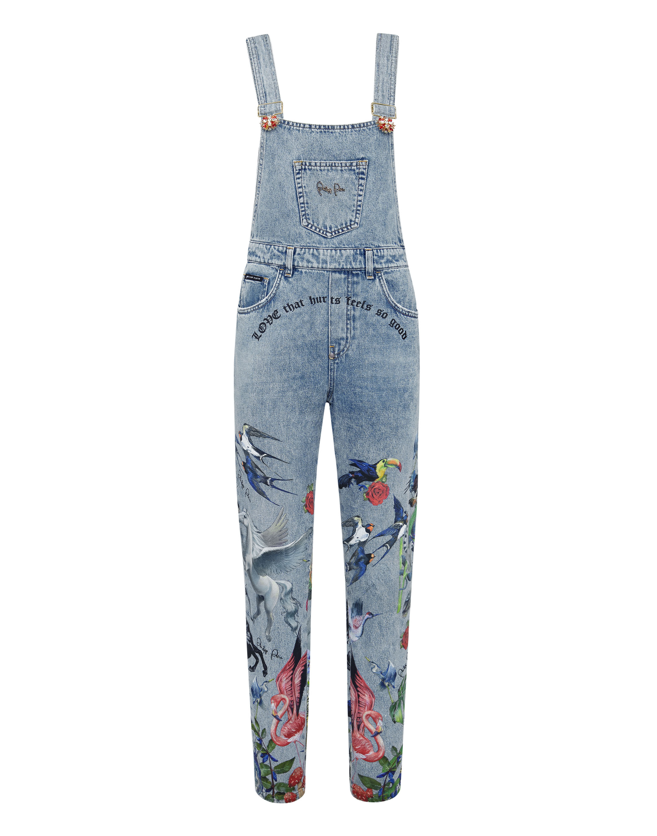 one piece denim jumpsuit
