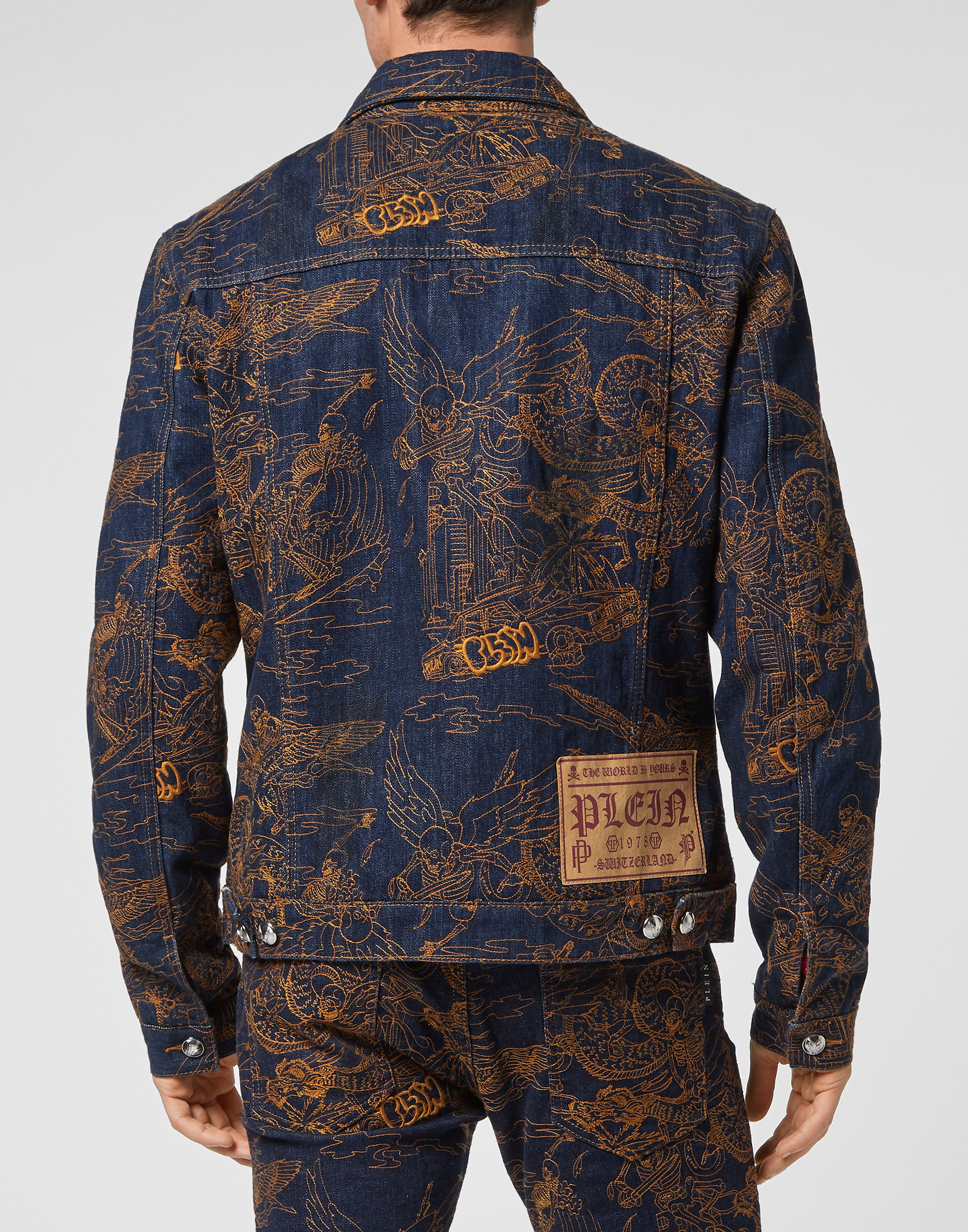 Supreme Jean jacket Louis Vuitton Denim, jacket, blue, textile, shoe png