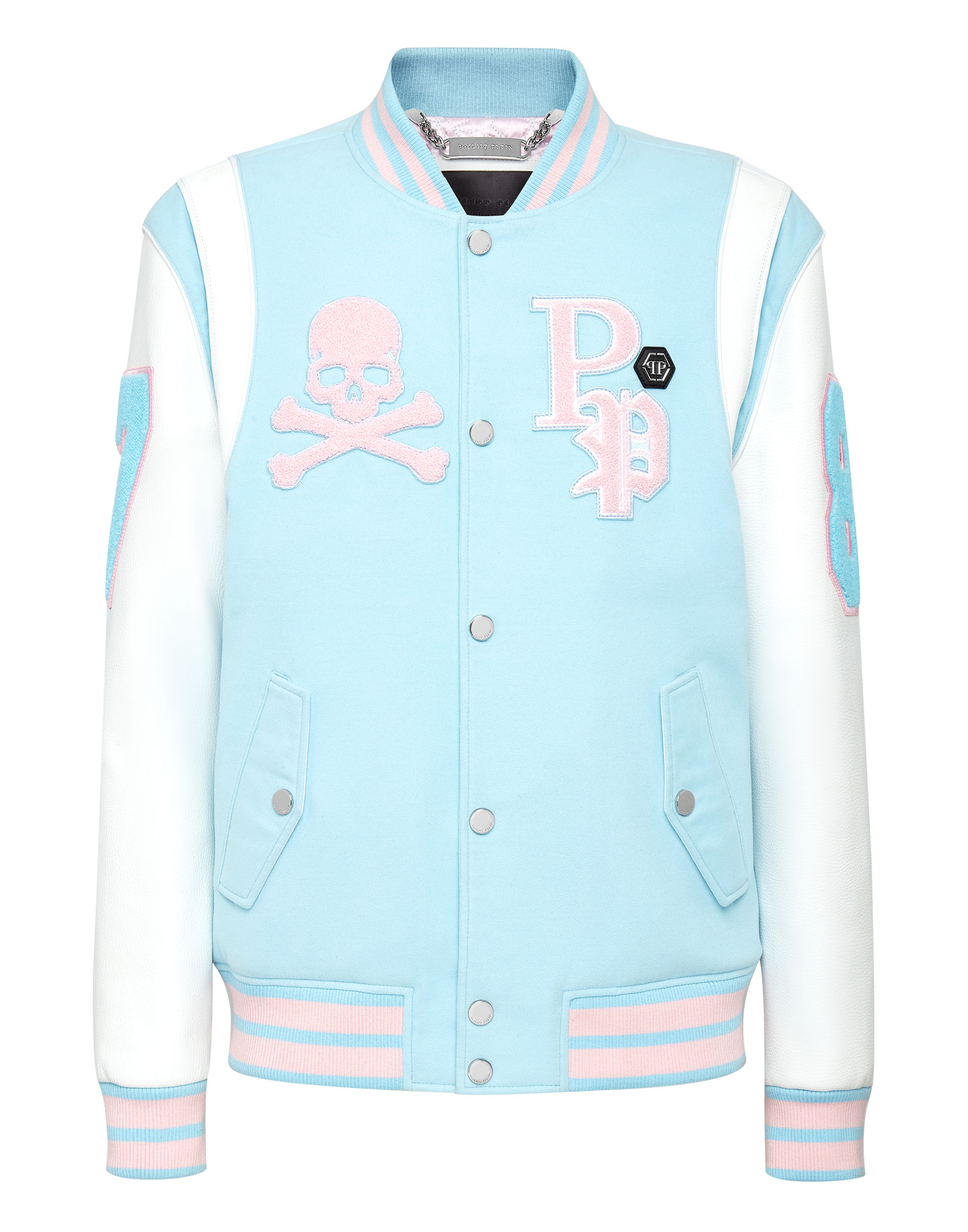 La Baby Blue Varsity Jacket